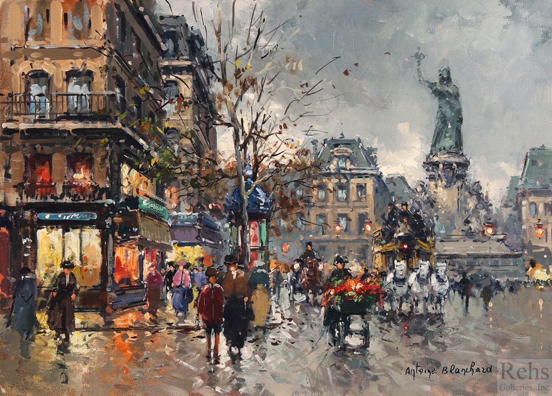 Place de la Republic by Antoine Blanchard