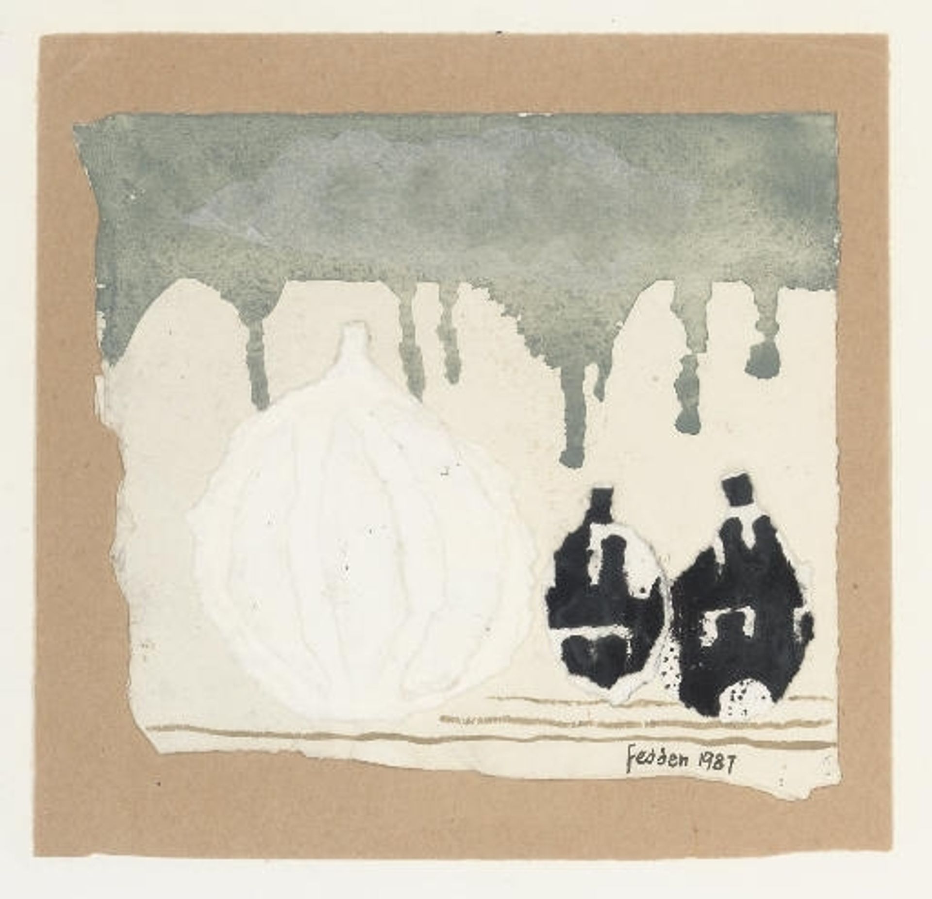 Still life with onions by Mary Fedden