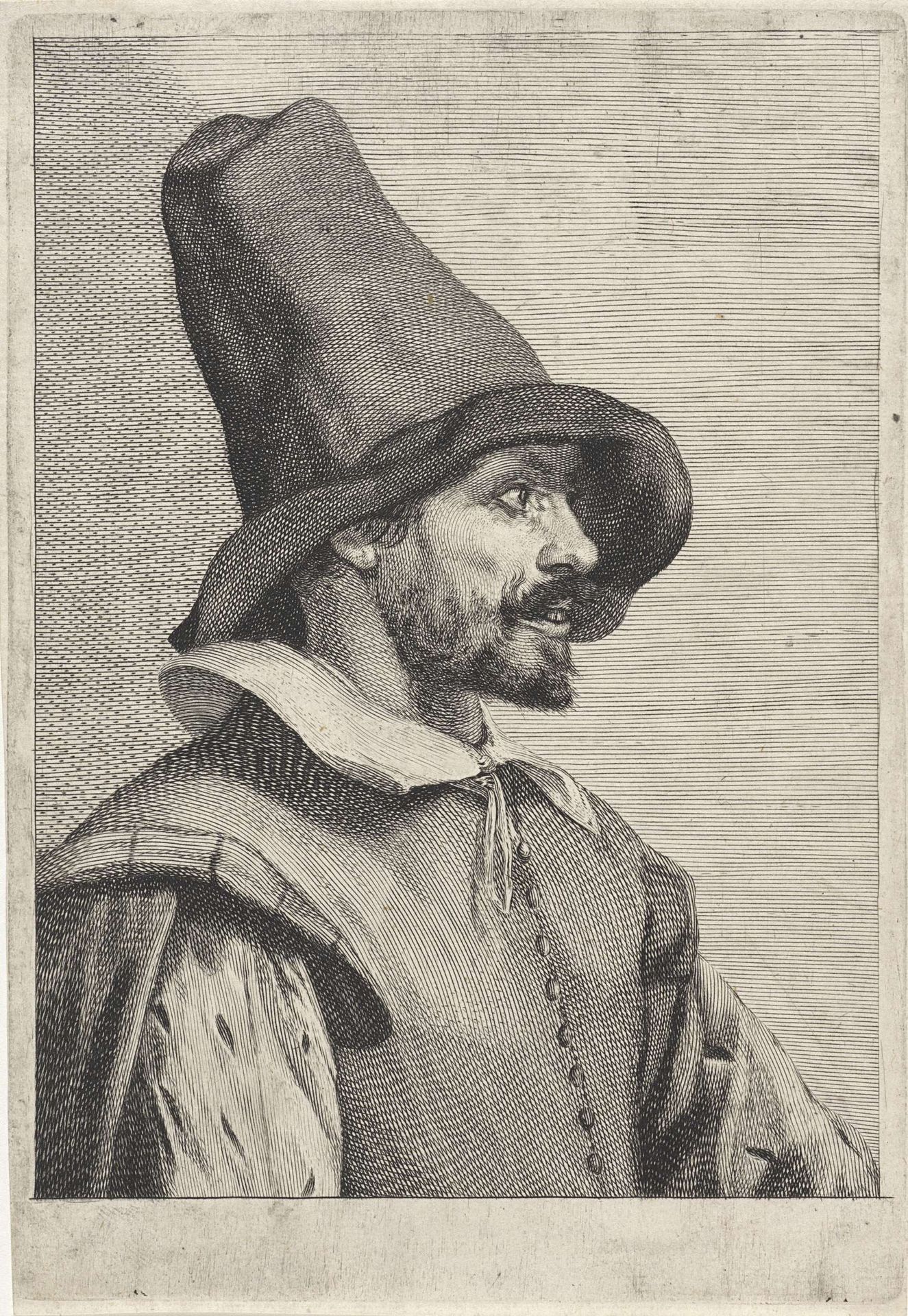 Portret van Jan Jansz, alias Jan de Dood by Cornelis Visscher