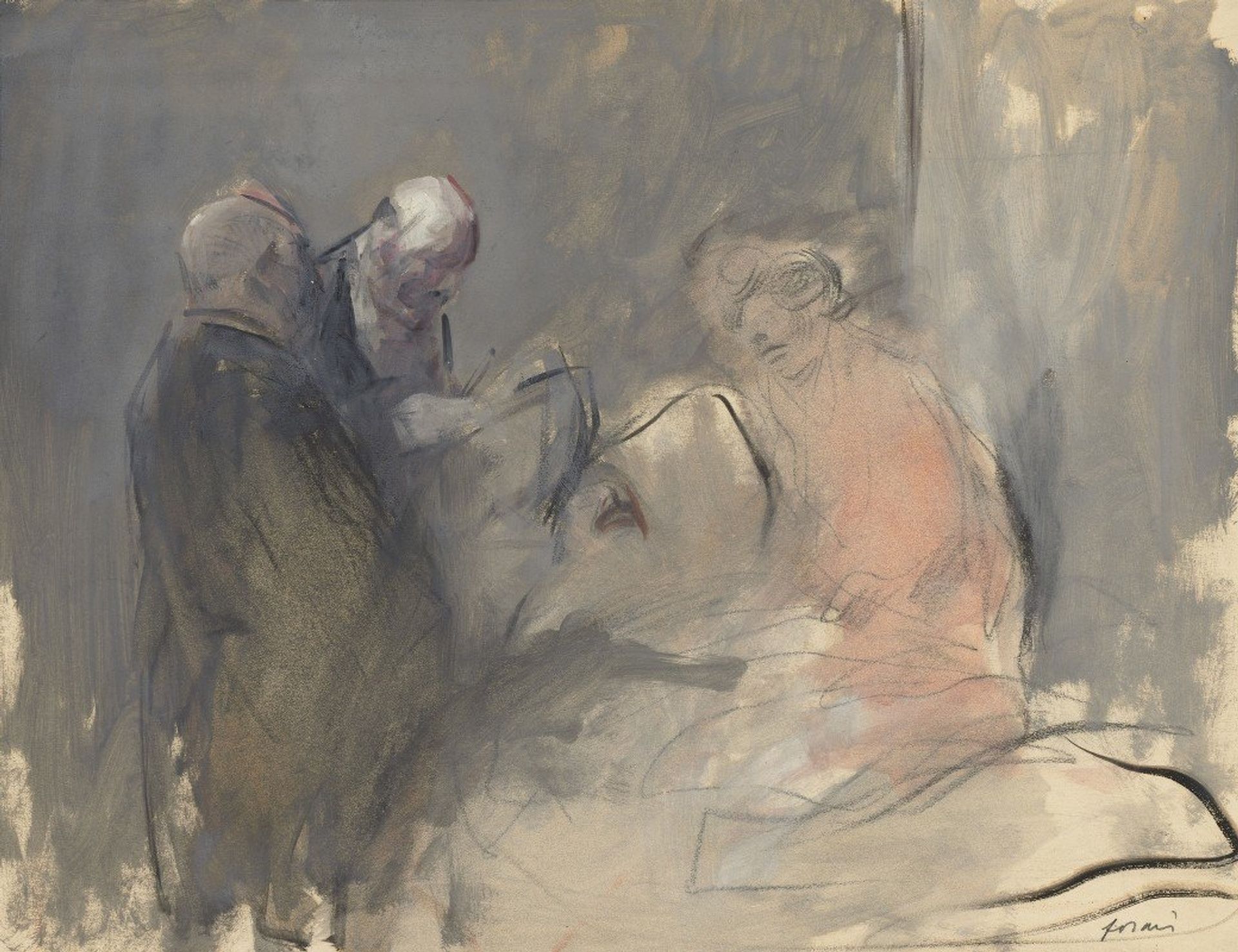 In the Hospital by Jean-Louis Forain