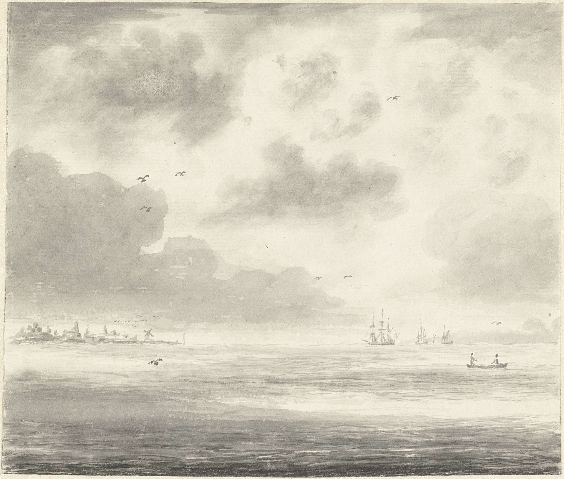 Zeegezicht by Pieter Idserts