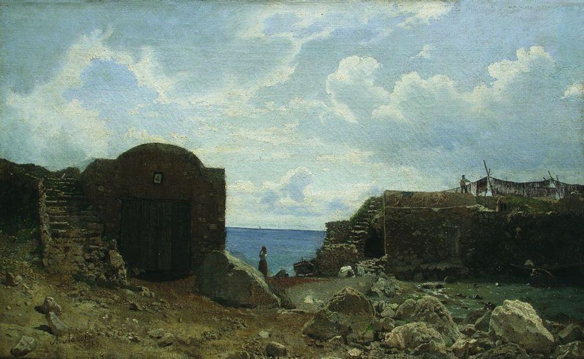 Fisherman's settlement by Lev Lagorio