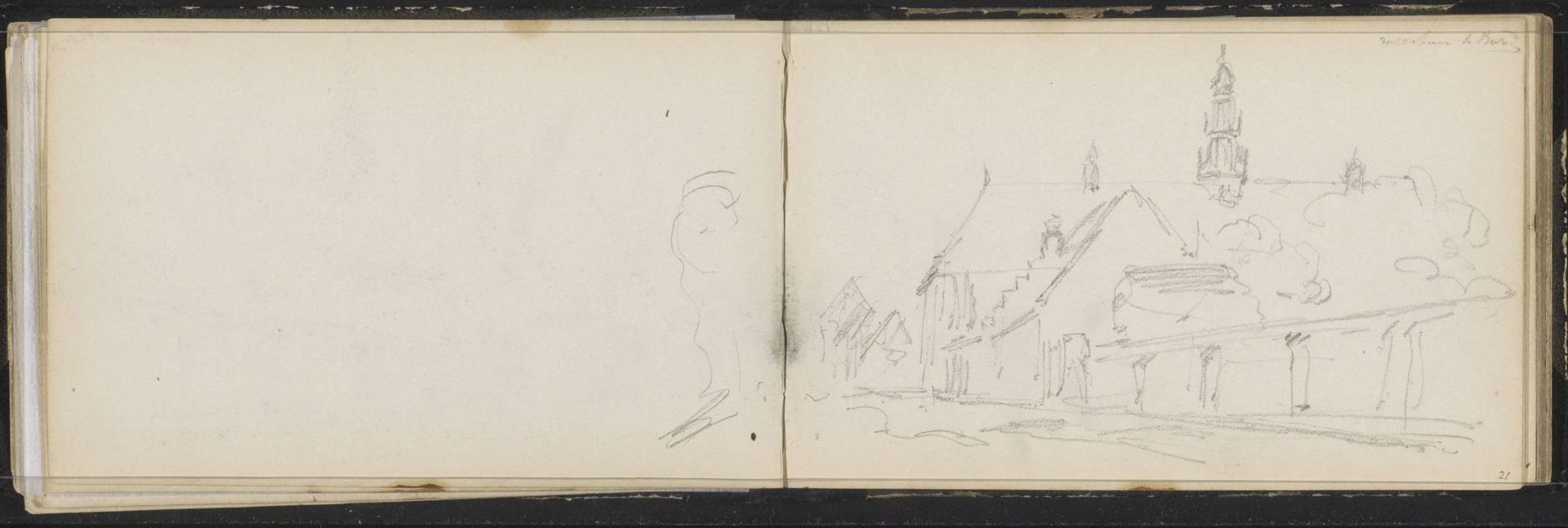 Gezicht op het Koninklijk Weeshuis te Buren by Cornelis Springer
