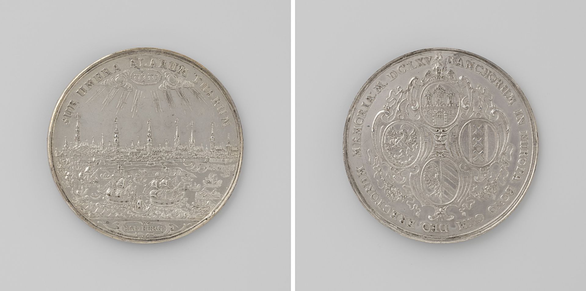 Vier banken in Europa te Hamburg, Amsterdam, Neurenberg en Venetië by Johann Christoph Reteke