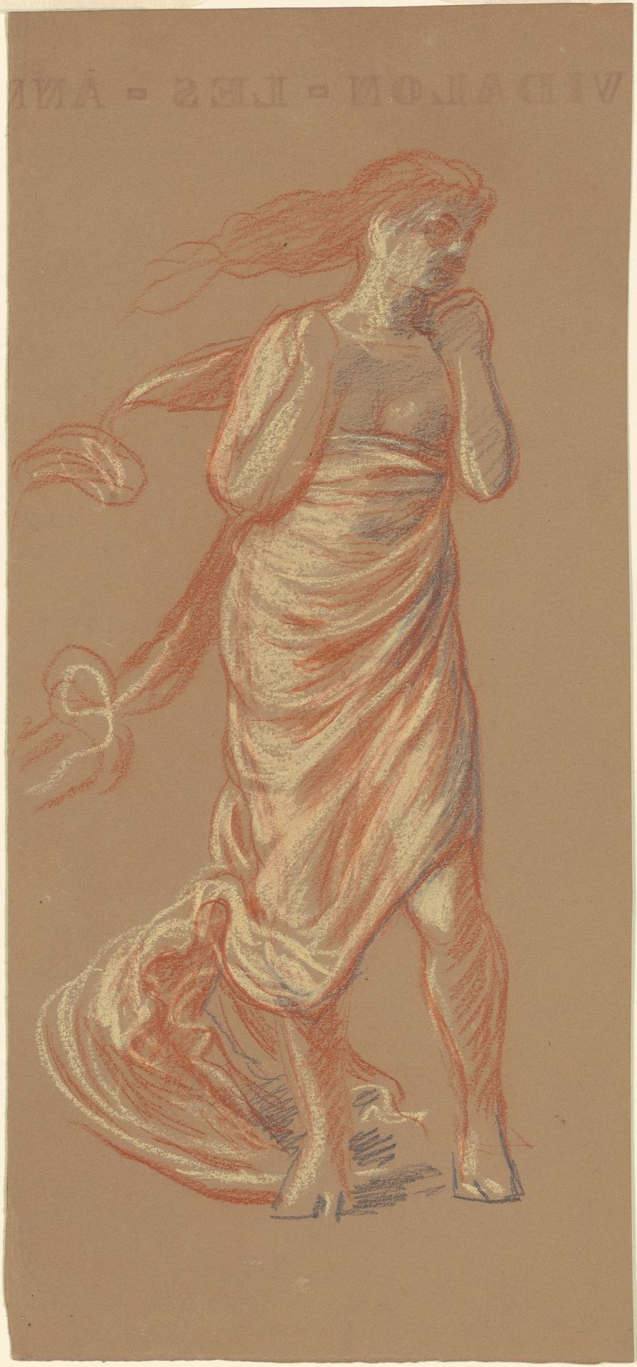 Study for "Greek Girls Bathing" [recto] by Elihu Vedder