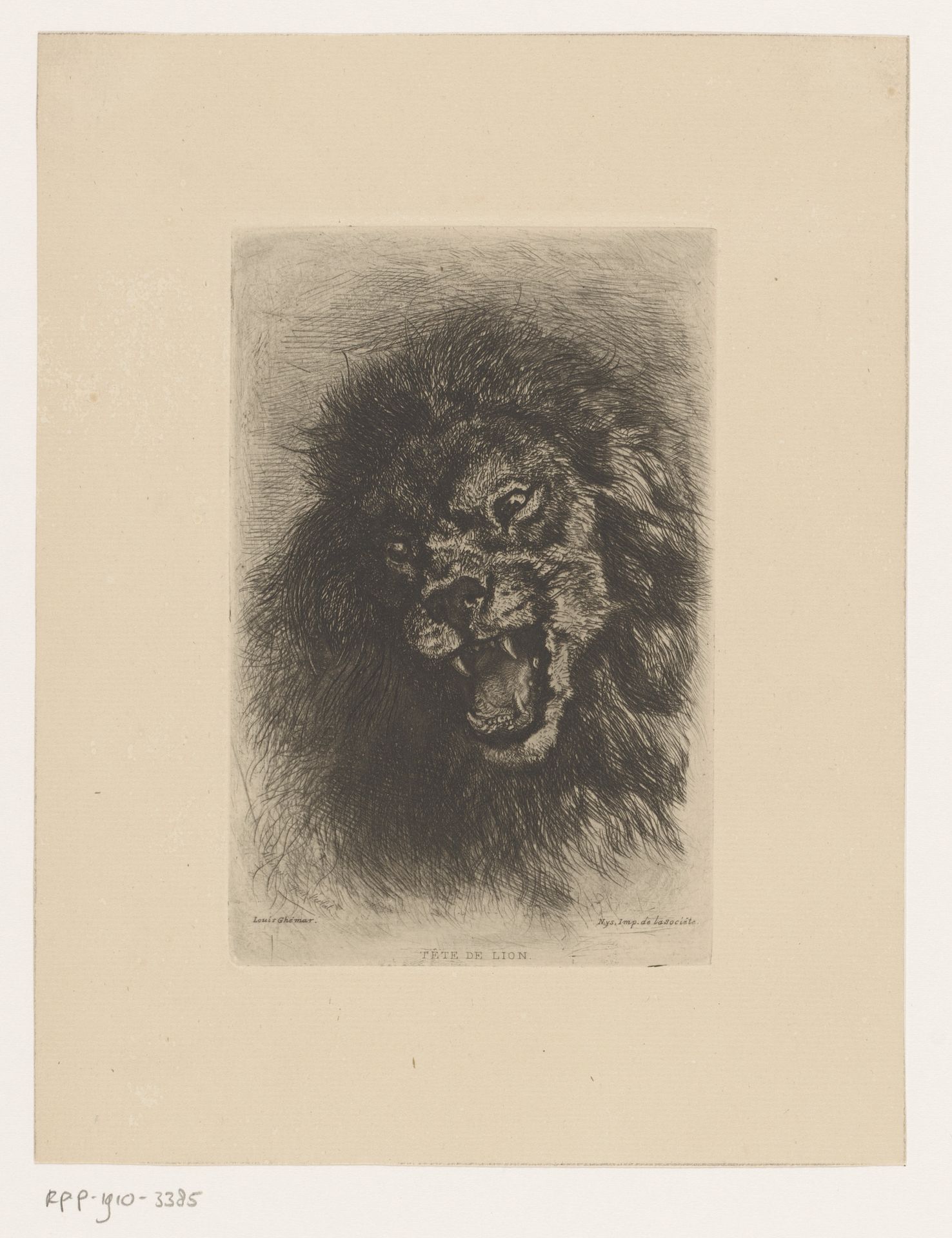 Leeuwenkop by Louis Ghémar