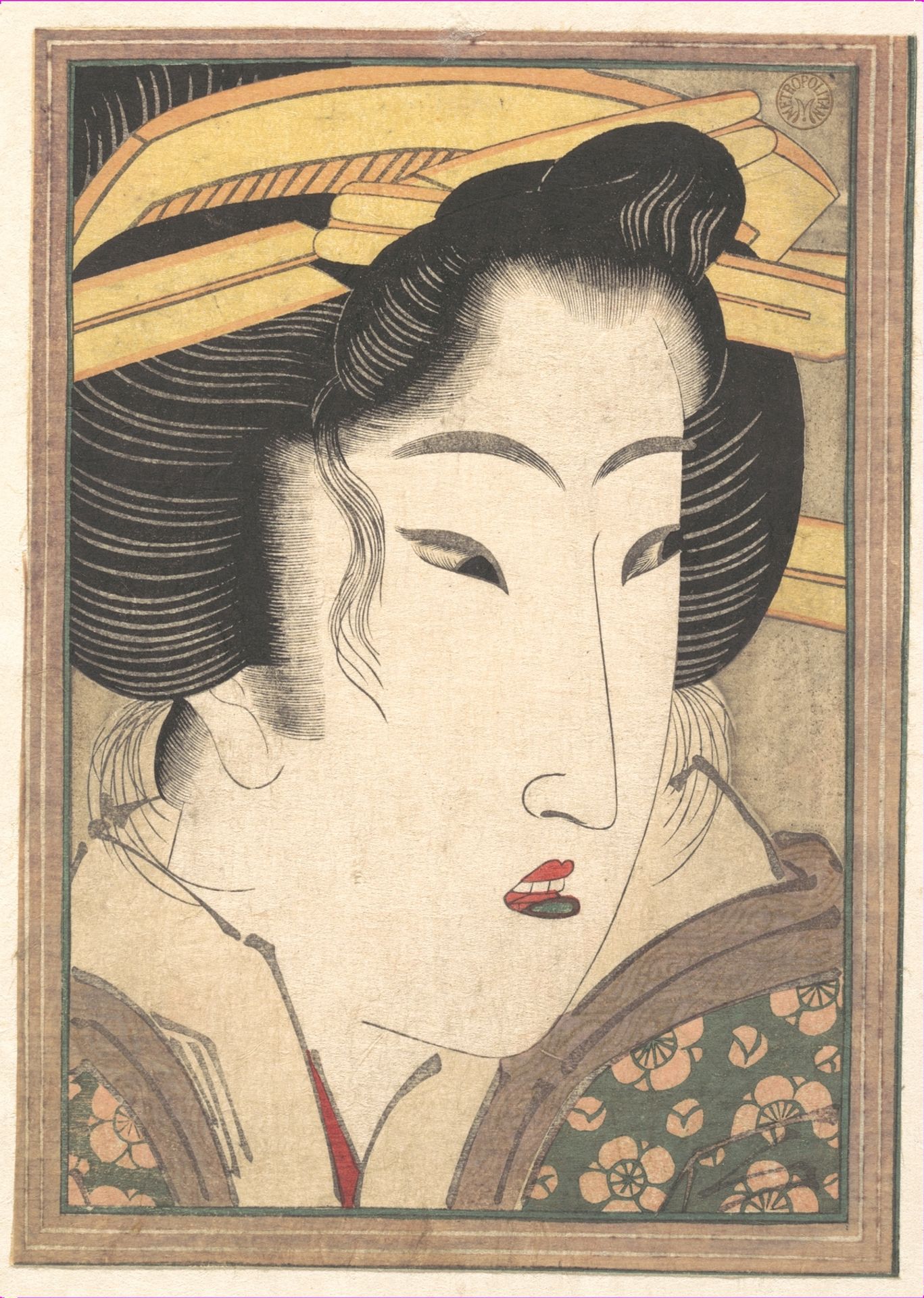 Head of a Beauty by Keisai Eisen