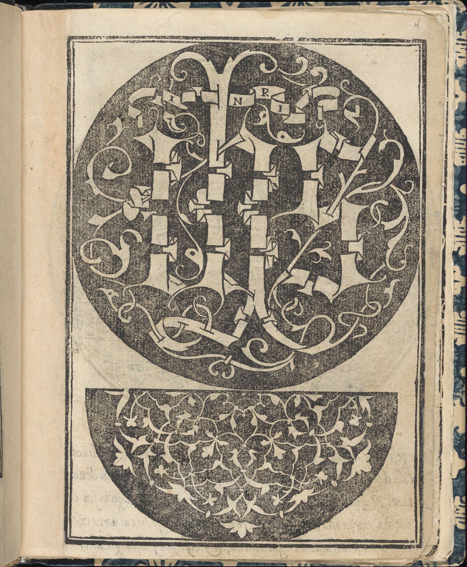 Essempio di recammi, page 4 (recto) by Giovanni Antonio Tagliente