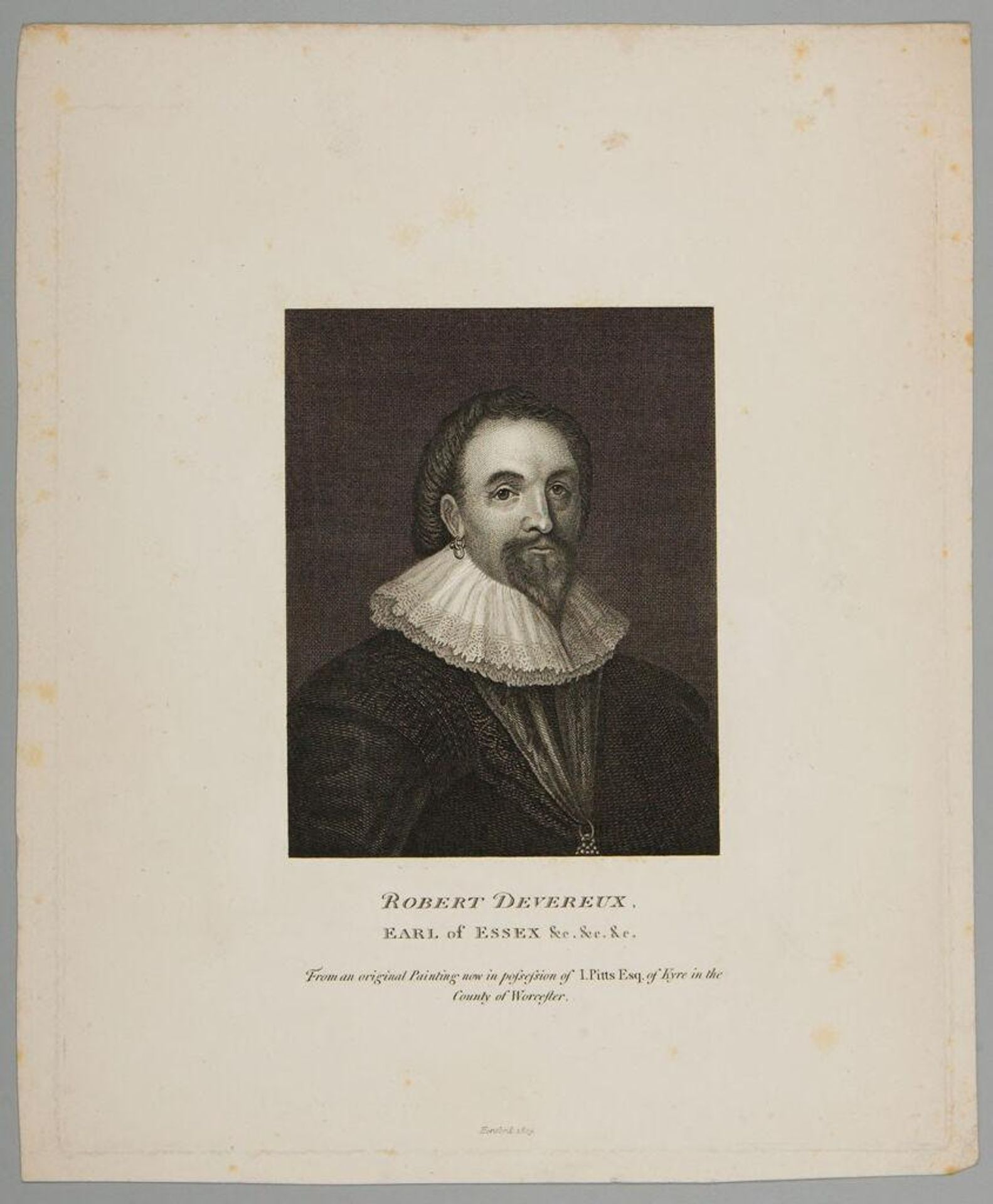 Portrait of Robert Devereax, Earl of Essex by Hereford