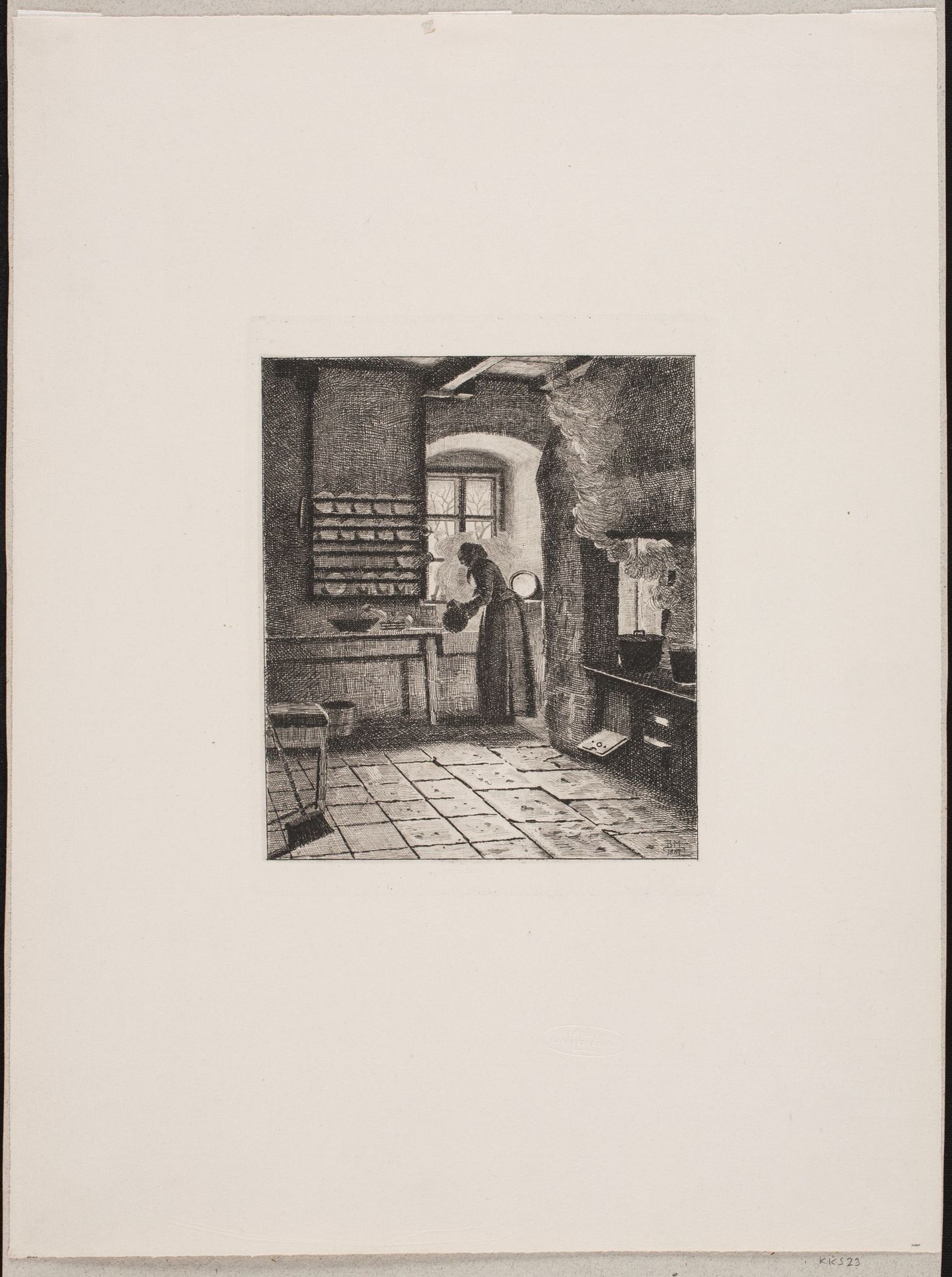 Køkkeninteriør by Bernhard Ulrik Middelboe