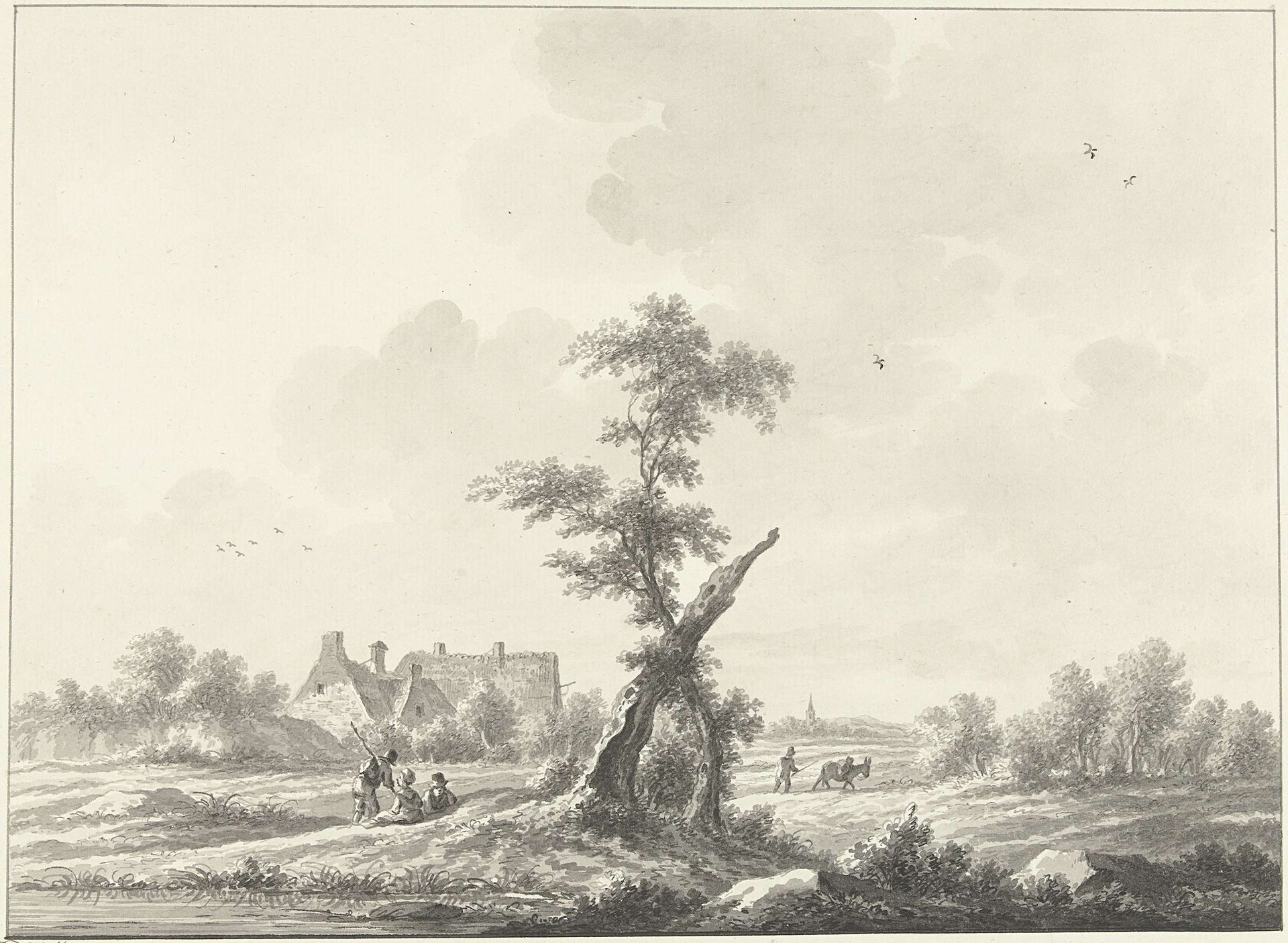 Het dorp Driebergen by Nicolaas Wicart