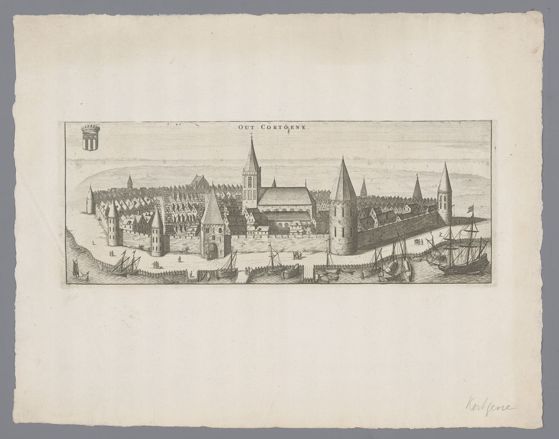 Gezicht op Kortgene by Anonymous