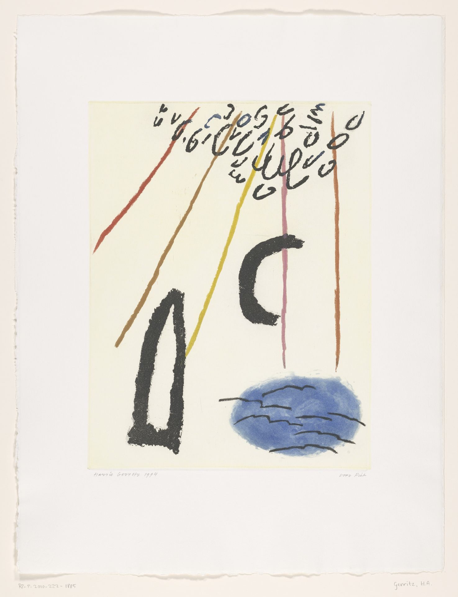 Abstracte compositie by Harrie A. Gerritz
