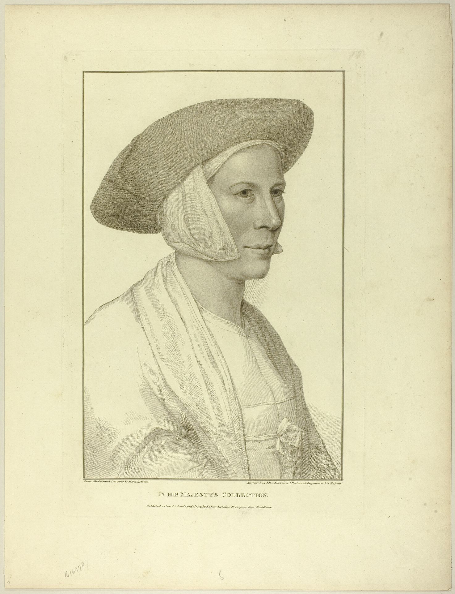 Portrait of a Peasant Woman by Francesco Bartolozzi