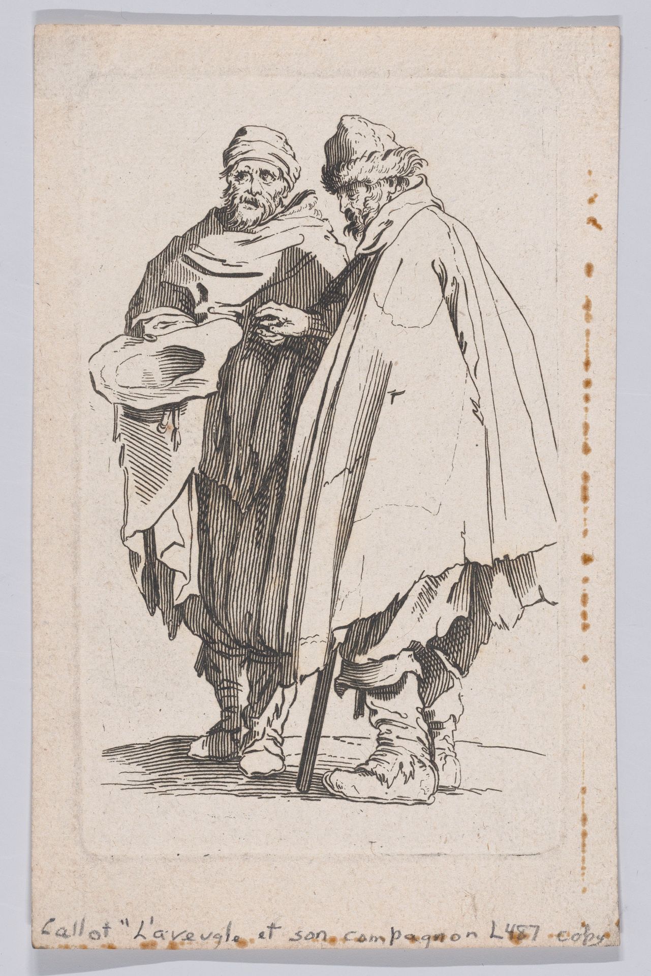Copy of L'Aveugle et son Compagnon (The Blind Man and his Companion), from "Les Gueux suite appelée aussi Les Mendiants, Les Baroni, ou Les Barons" (The Beggars, also called the Barons) by Anonymous