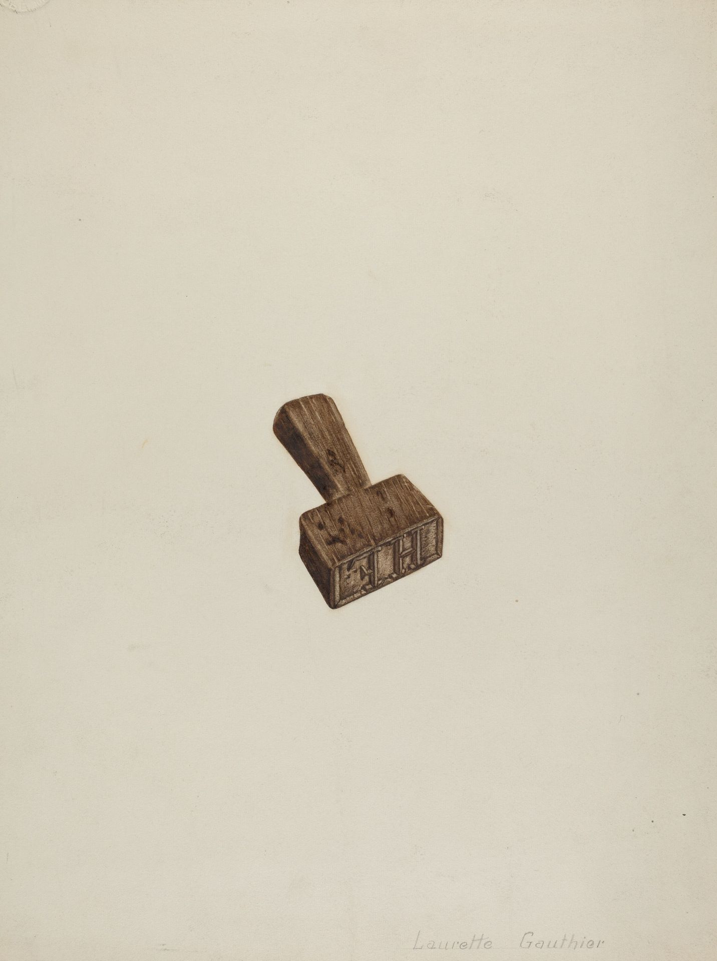 Wooden Seal by Laurette Gauthier