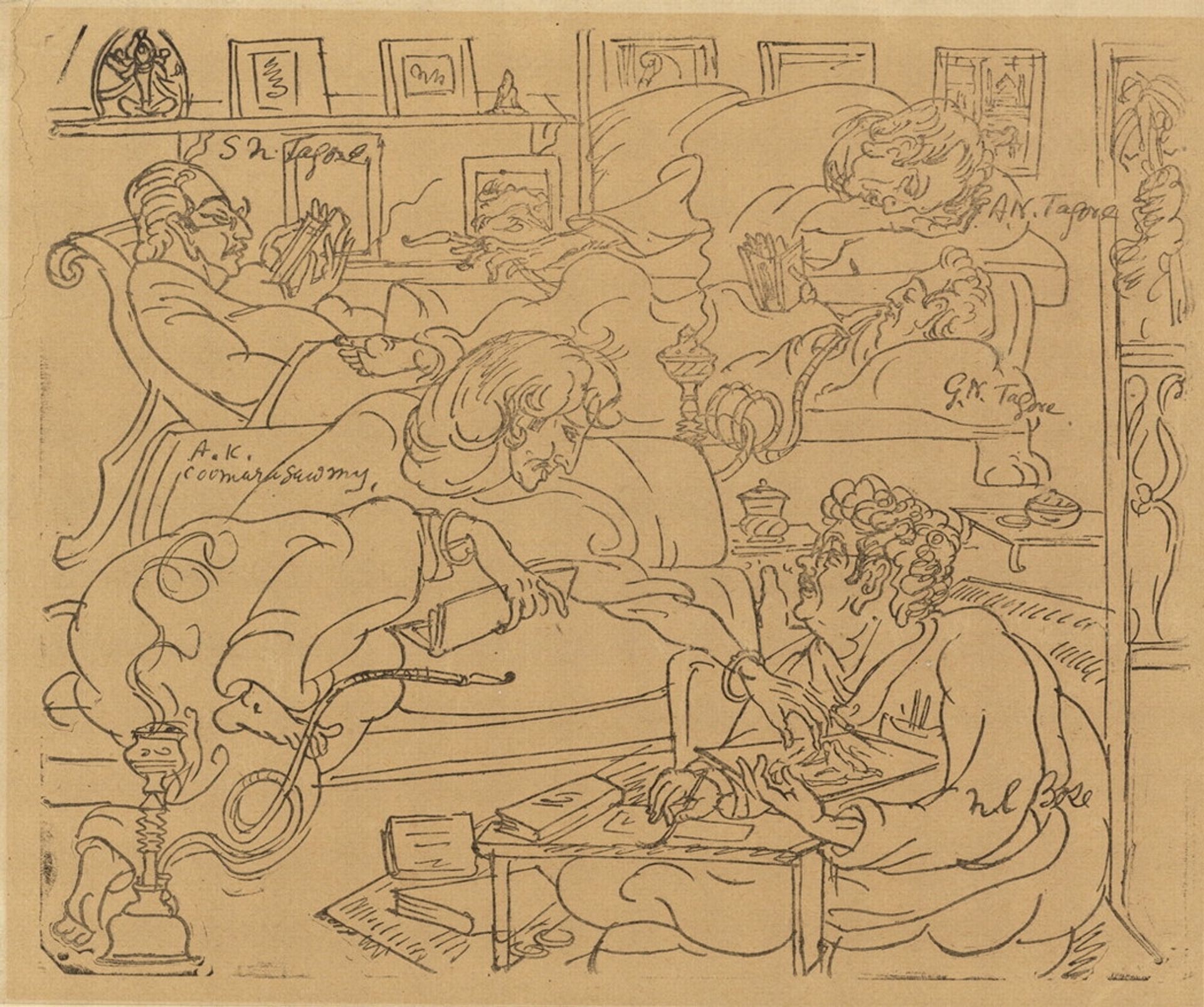 The Studio of Abanindranath Tagore by Nandalal Bose