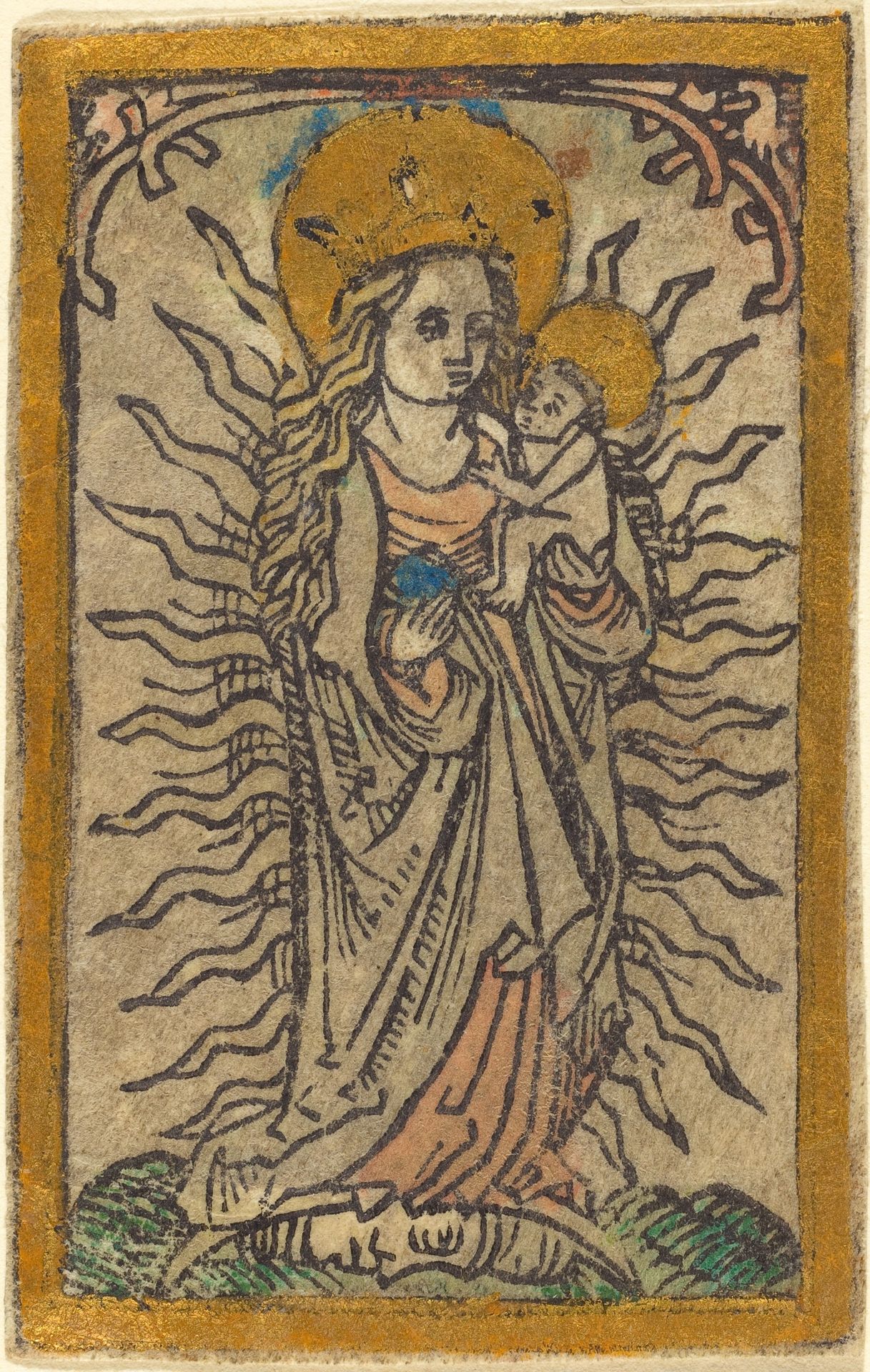 Madonna and Child in a Glory Standing on a Crescent Moon by Anonymous