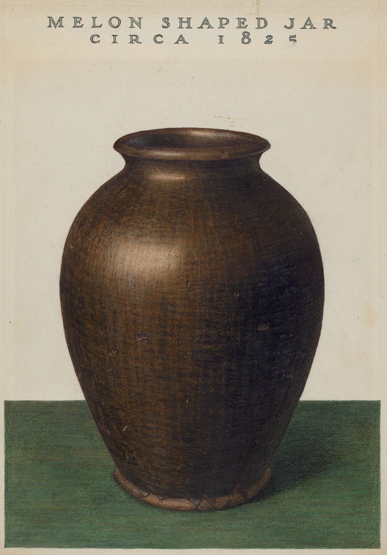 Melon Shaped Jar by Anonymous