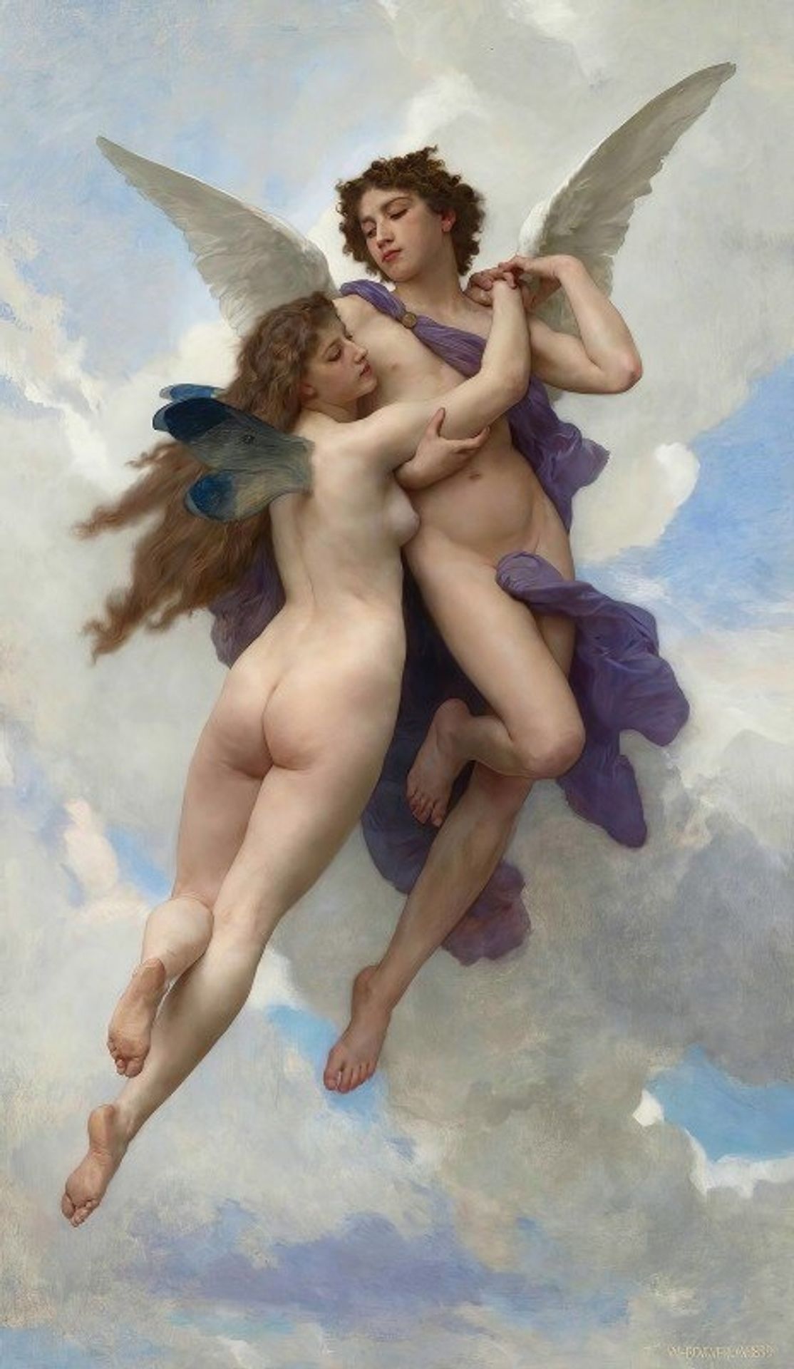 Love And Psyché by William Bouguereau