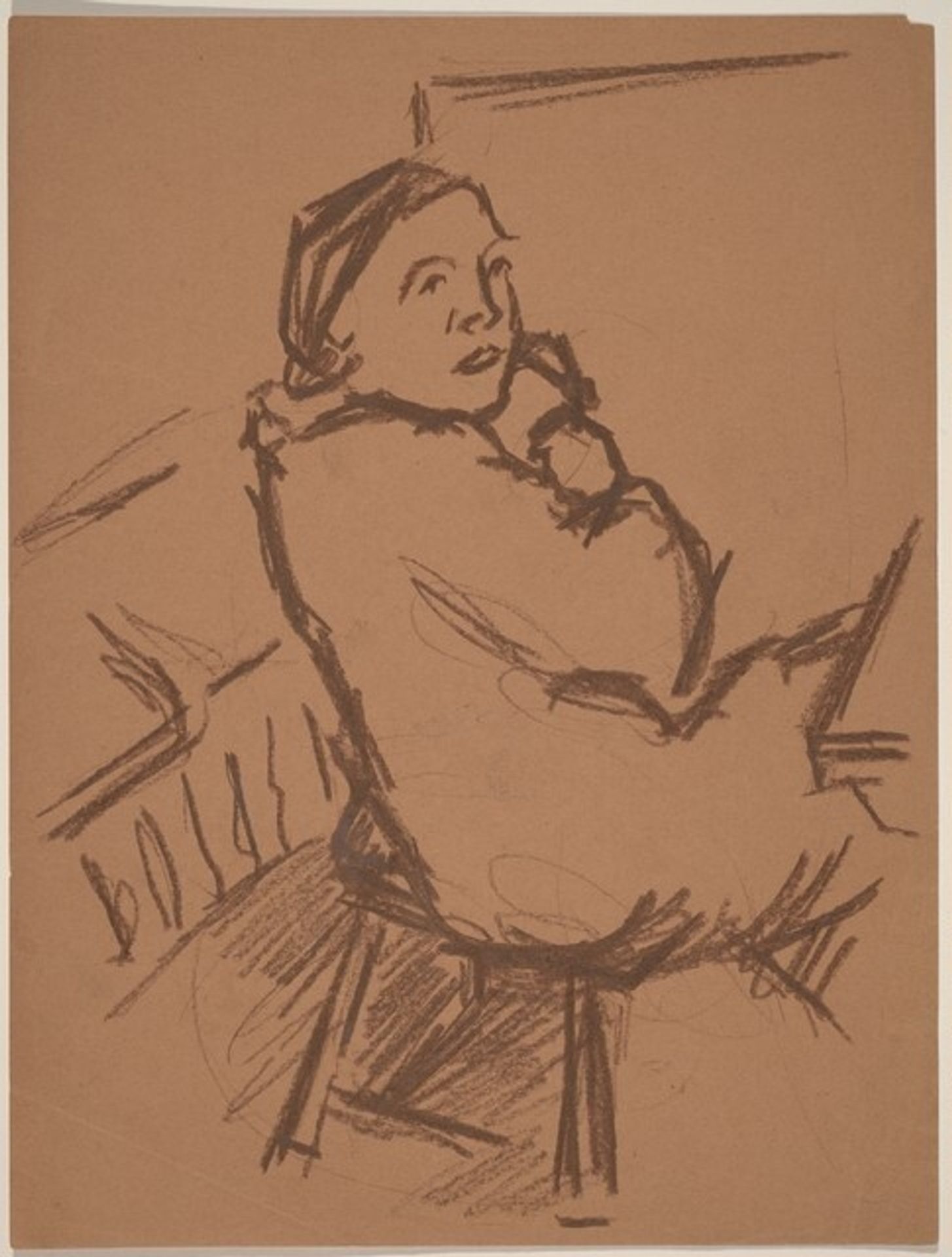 Seated Woman Looking Right by Mark Rothko
