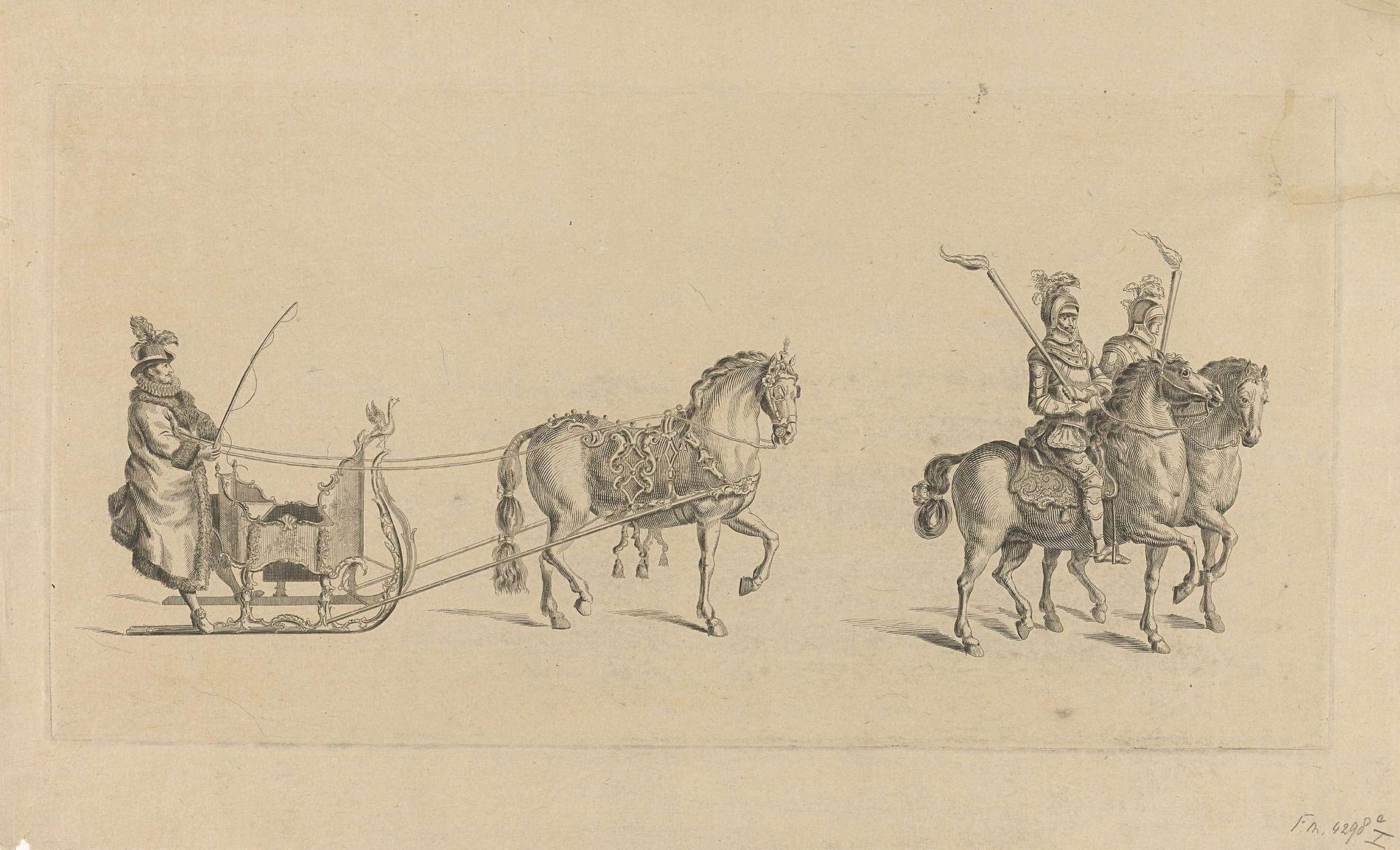 Eerste slede by Nicolaas van der Worm