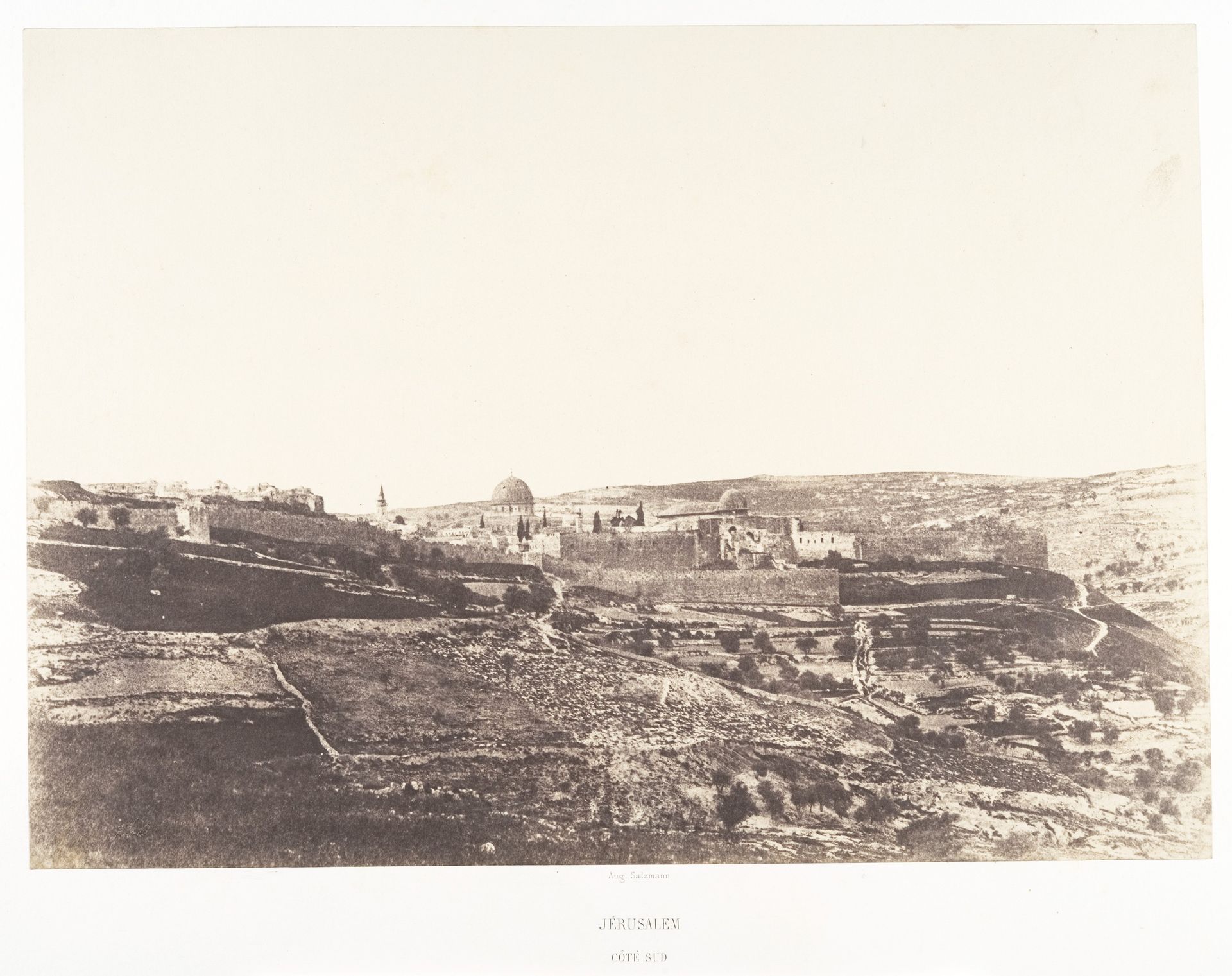 Jérusalem, Côté Sud de Jérusalem by Auguste Salzmann