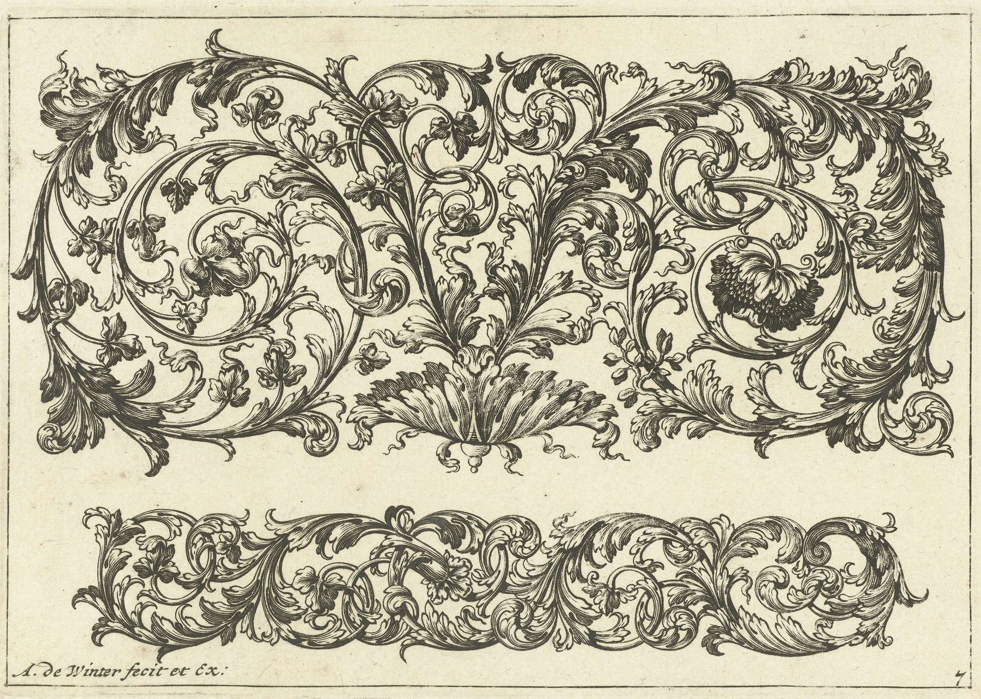 Twee motieven by Anthonie de Winter