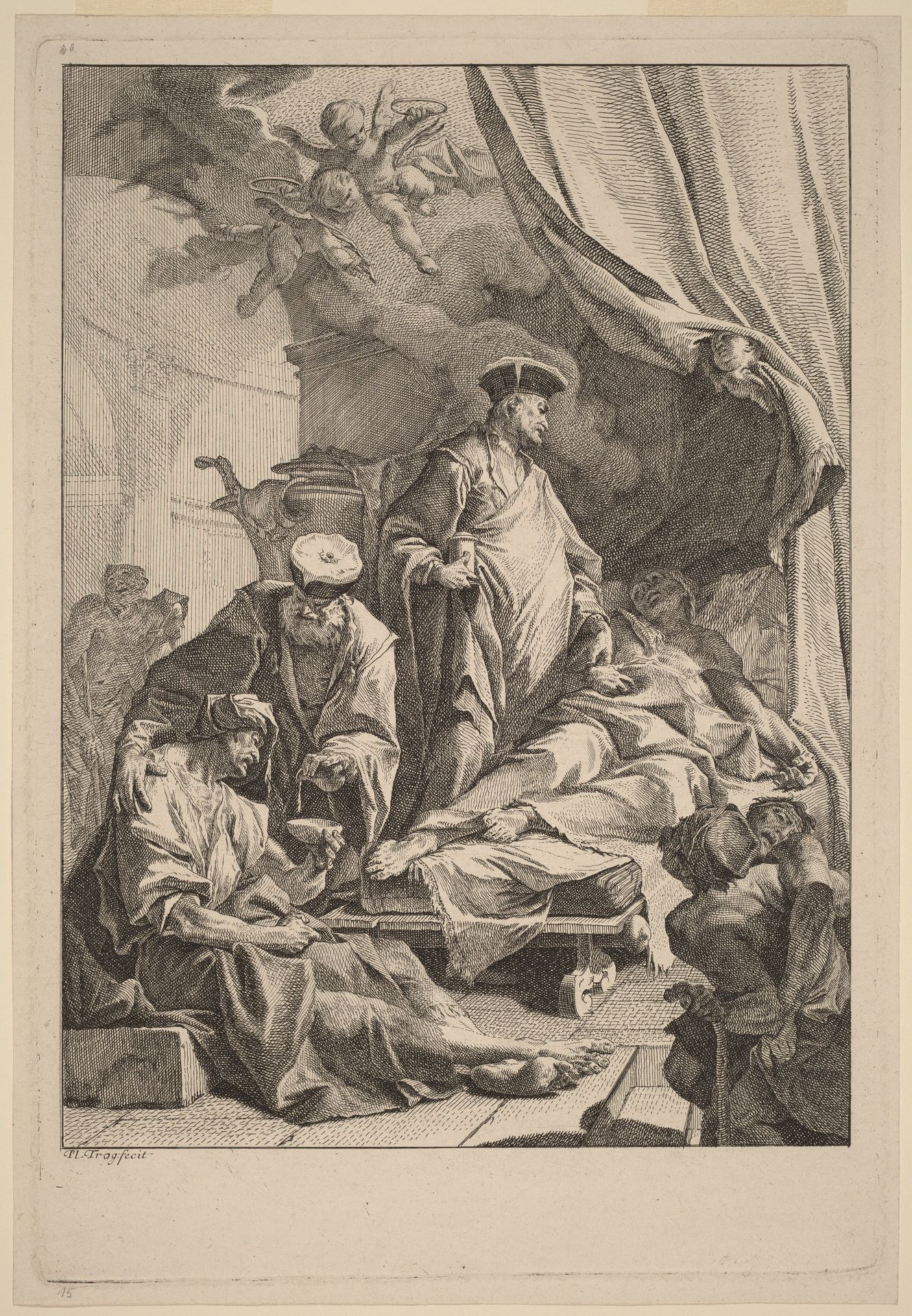 Saints Cosmas and Damian Caring for the Sick by Paul Troger