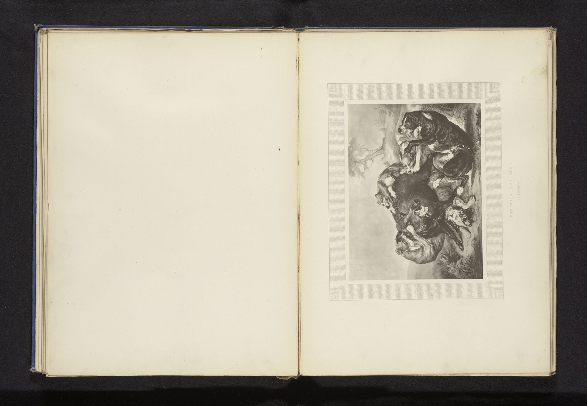 Reproductie van een prent van de zwijnenjacht naar vermoedelijk Juriaen Jacobsz by Anonymous