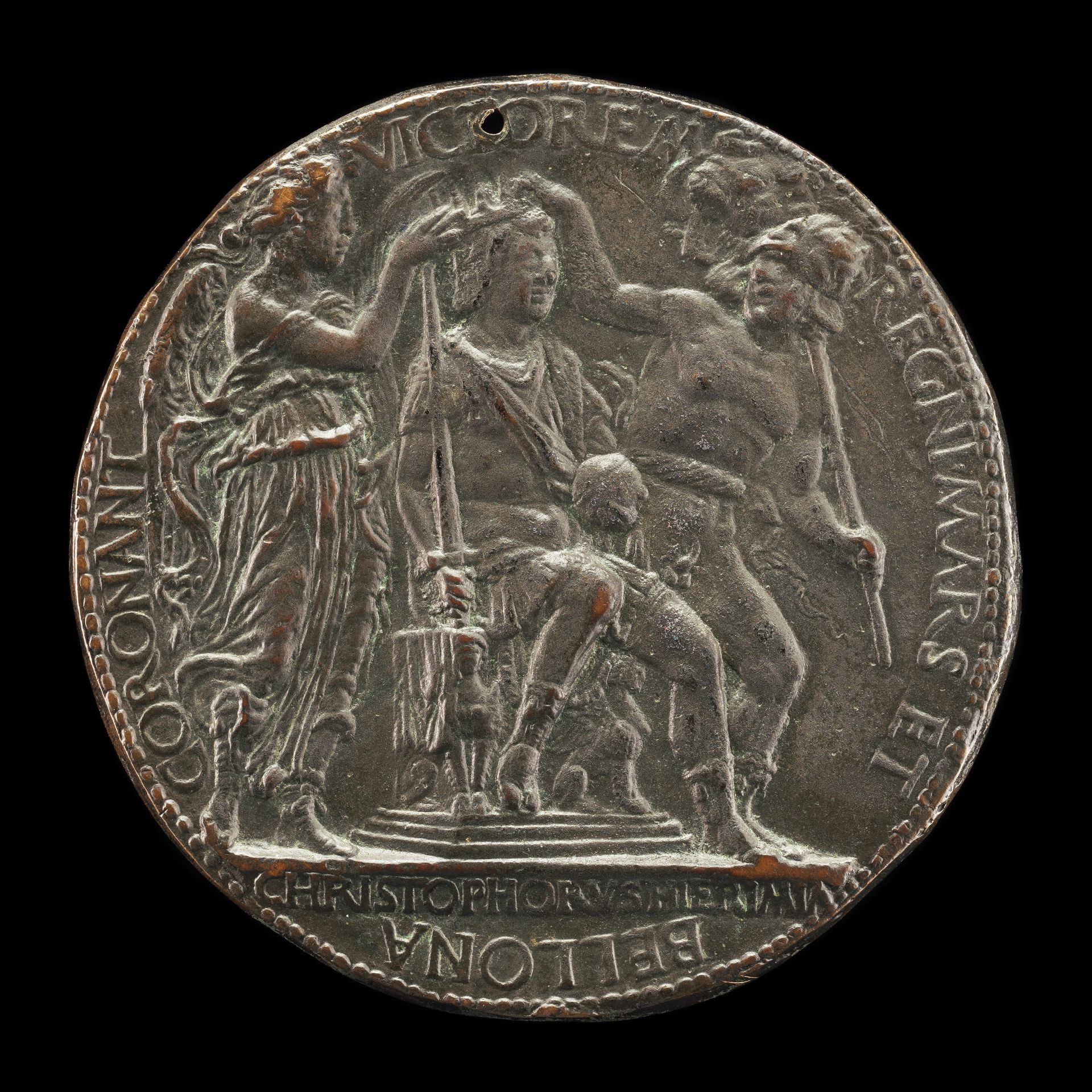 Alfonso Crowned by Mars and Bellona [reverse] by Cristoforo di Geremia