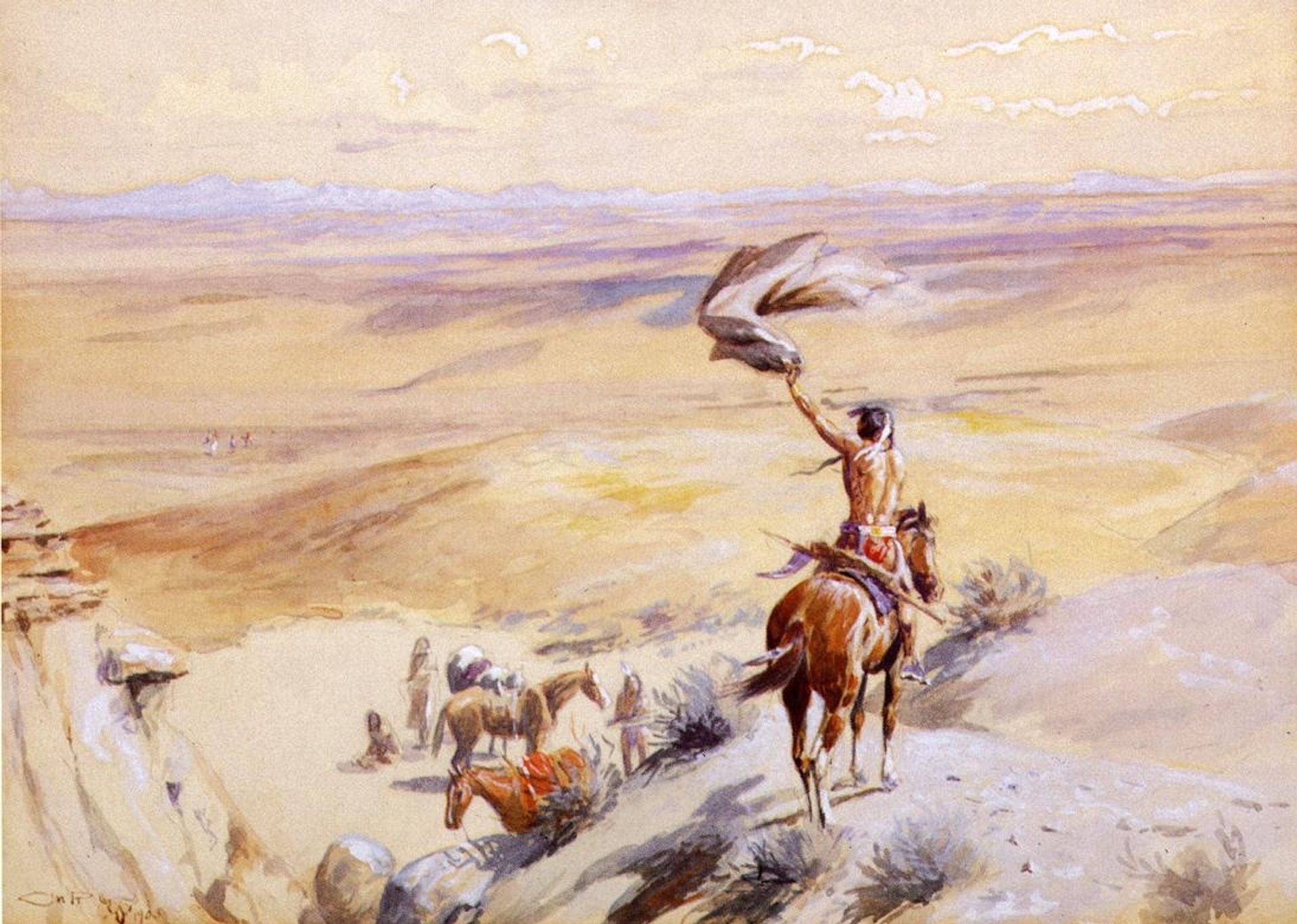 The Signal by Charles M. Russell