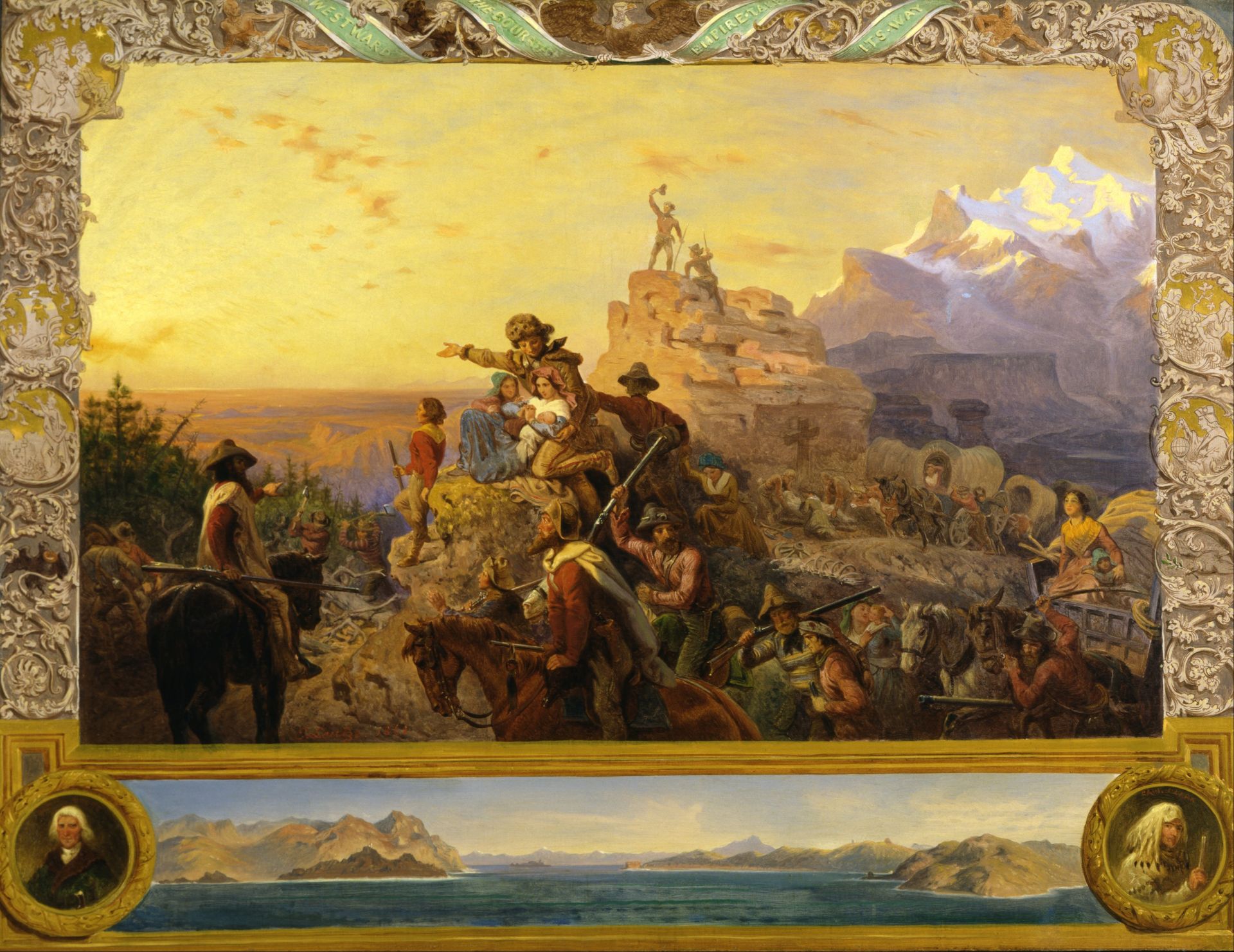 Westward the Course of Empire Takes Its Way (mural study for U.S. Capitol) by Emanuel Leutze