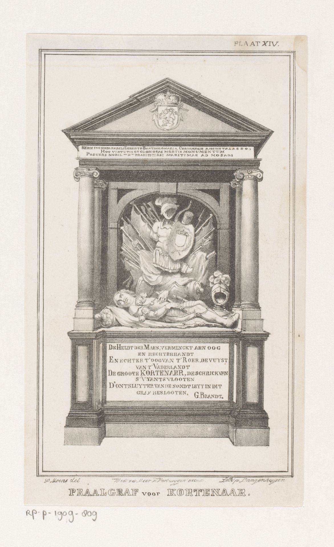 Graf van Egbert Bartolomeusz Kortenaer by David Moens