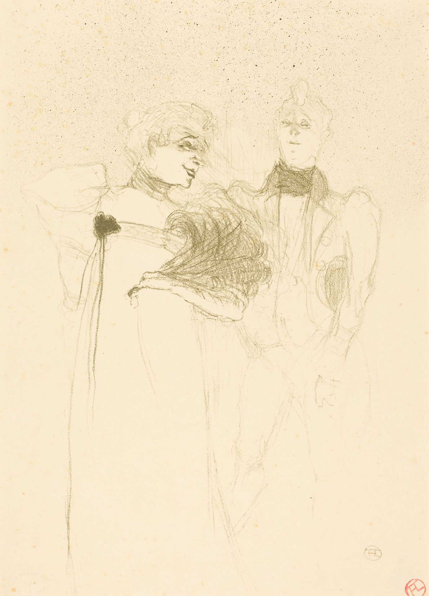 Mlle. Lender in "Madame Satan" (Mlle. Lender dans "Madame Satan") by Henri de Toulouse-Lautrec