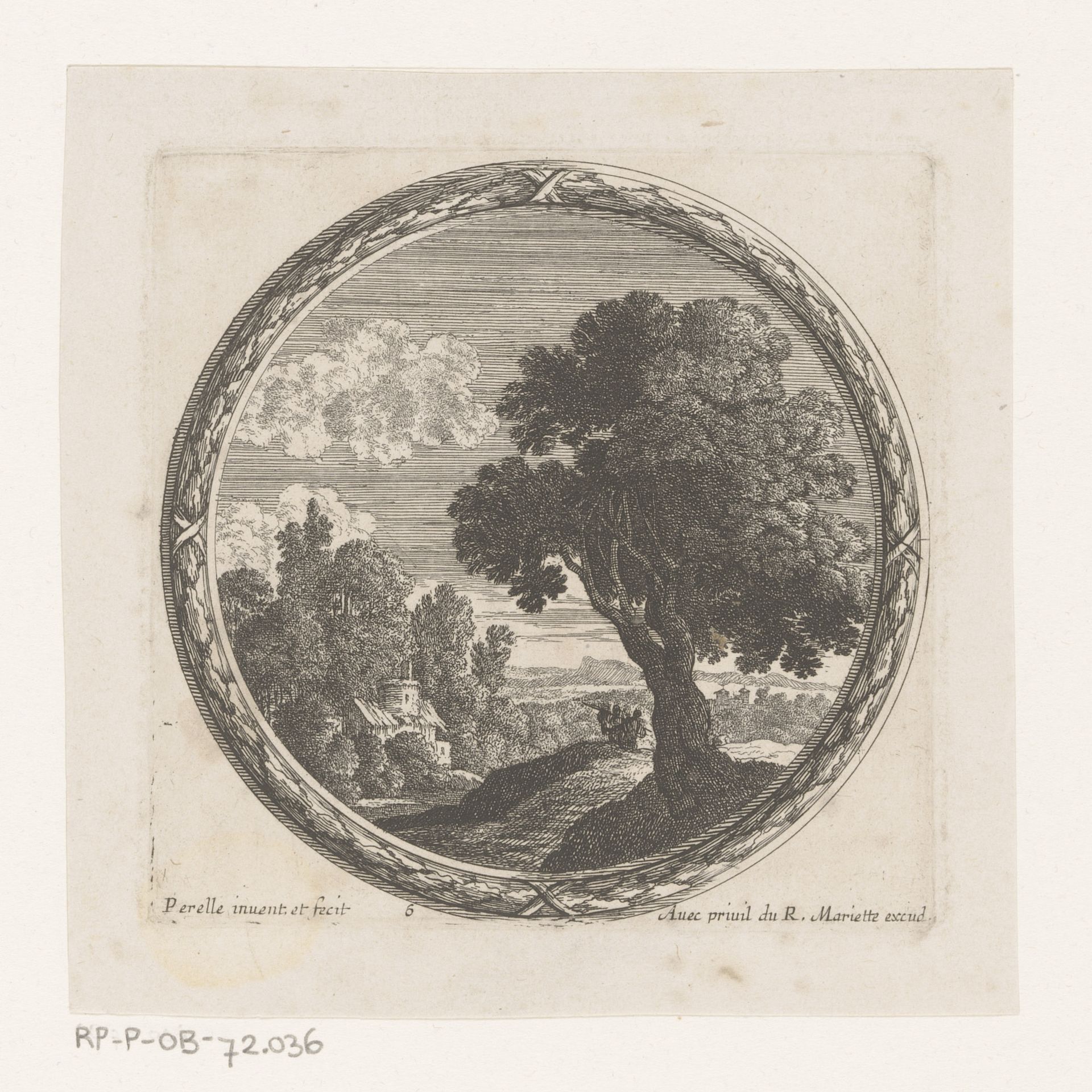 Landschap met boom by Nicolas Perelle