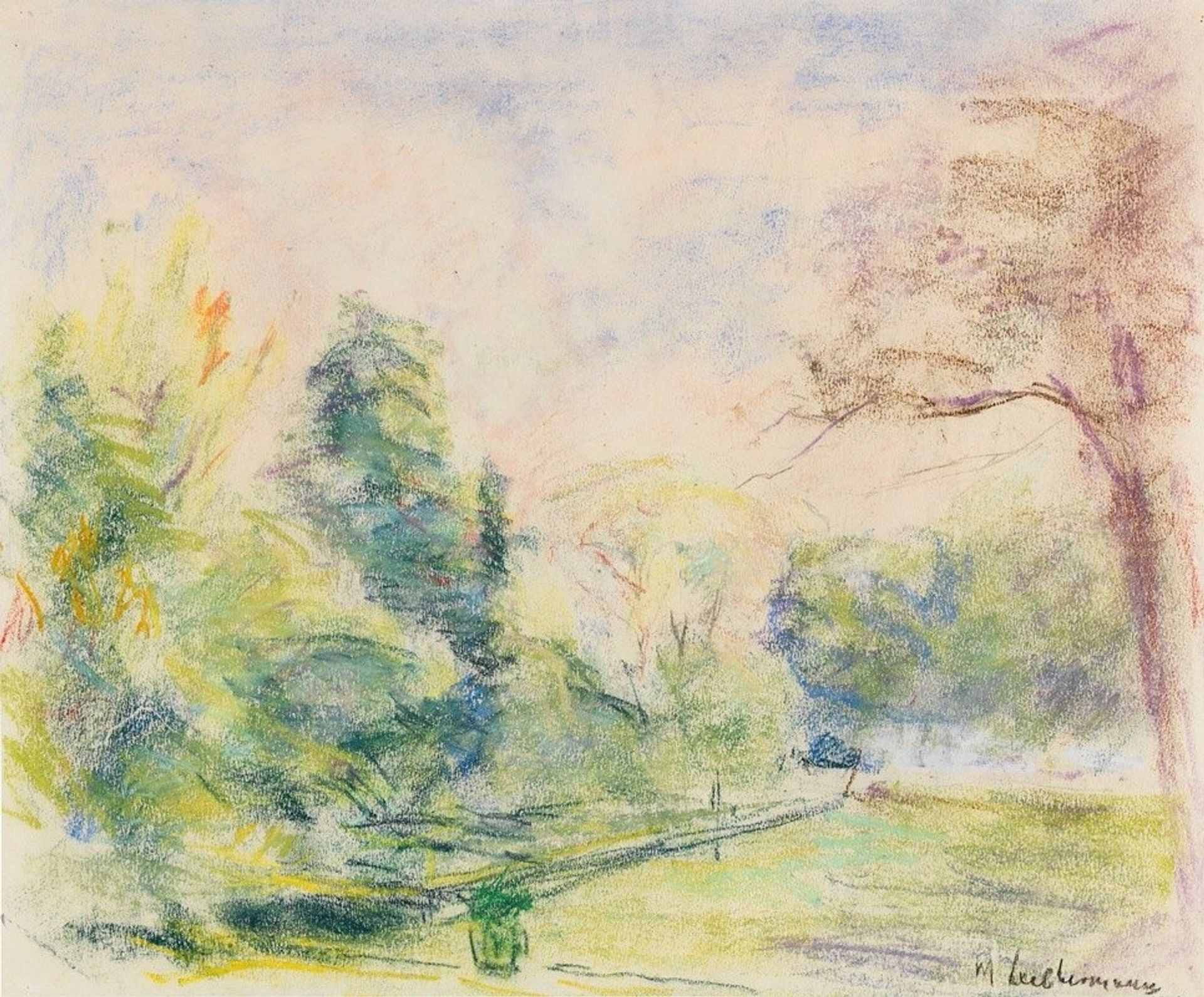 Blick in meinen Garten by Max Liebermann