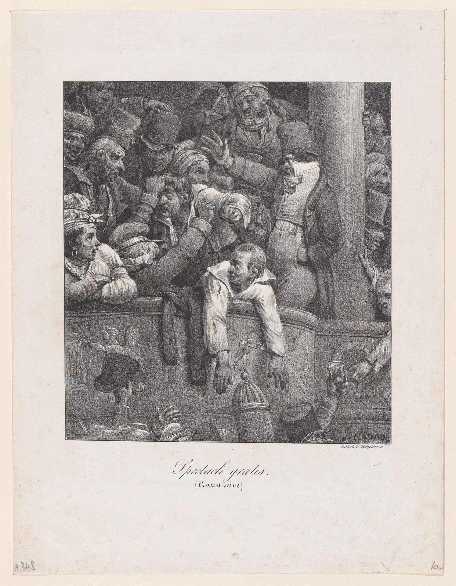 Free Performance (Loge closest to the stage) by Hippolyte Bellangé