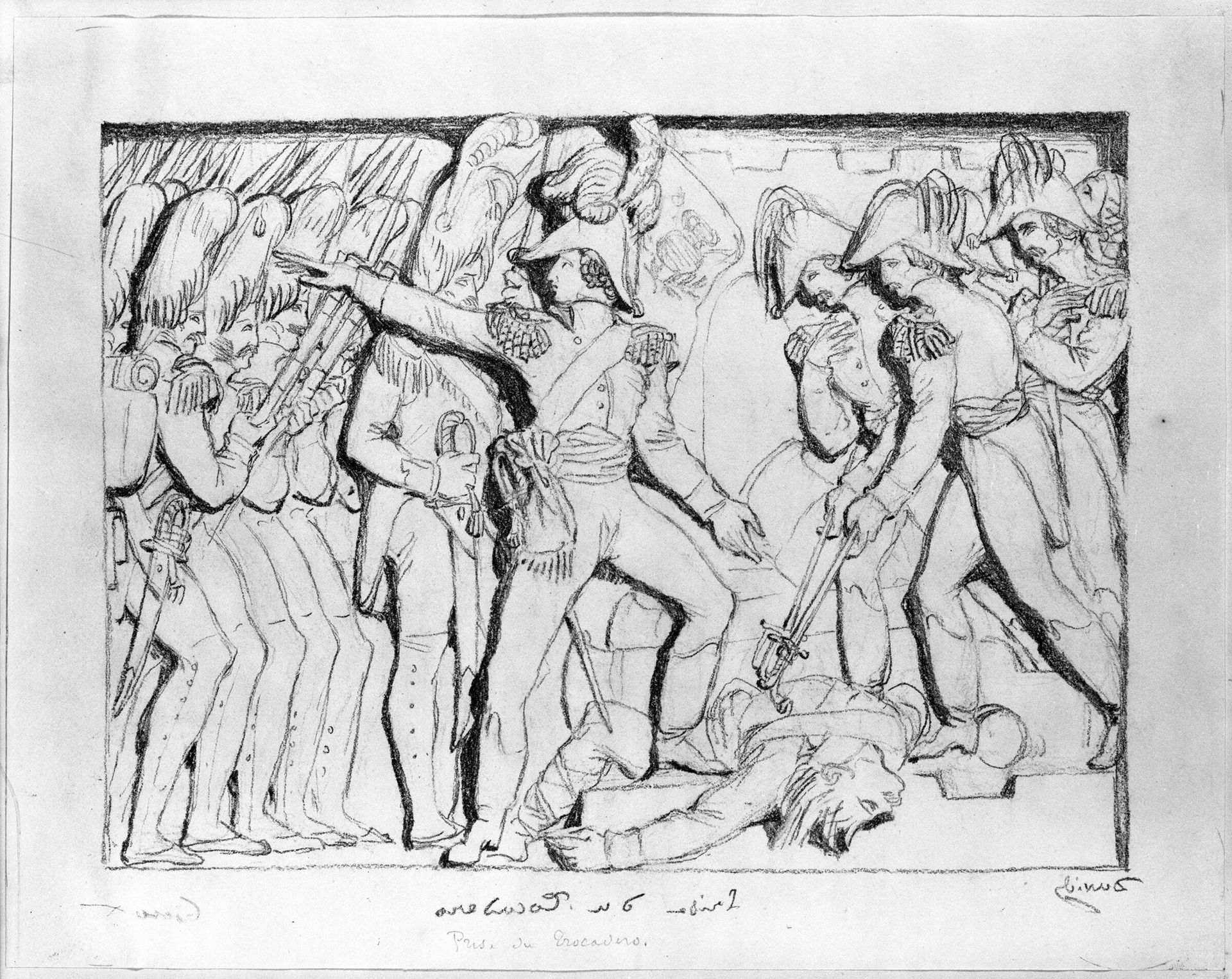 The Fall of the Trocadero by Pierre-Jean David d'Angers