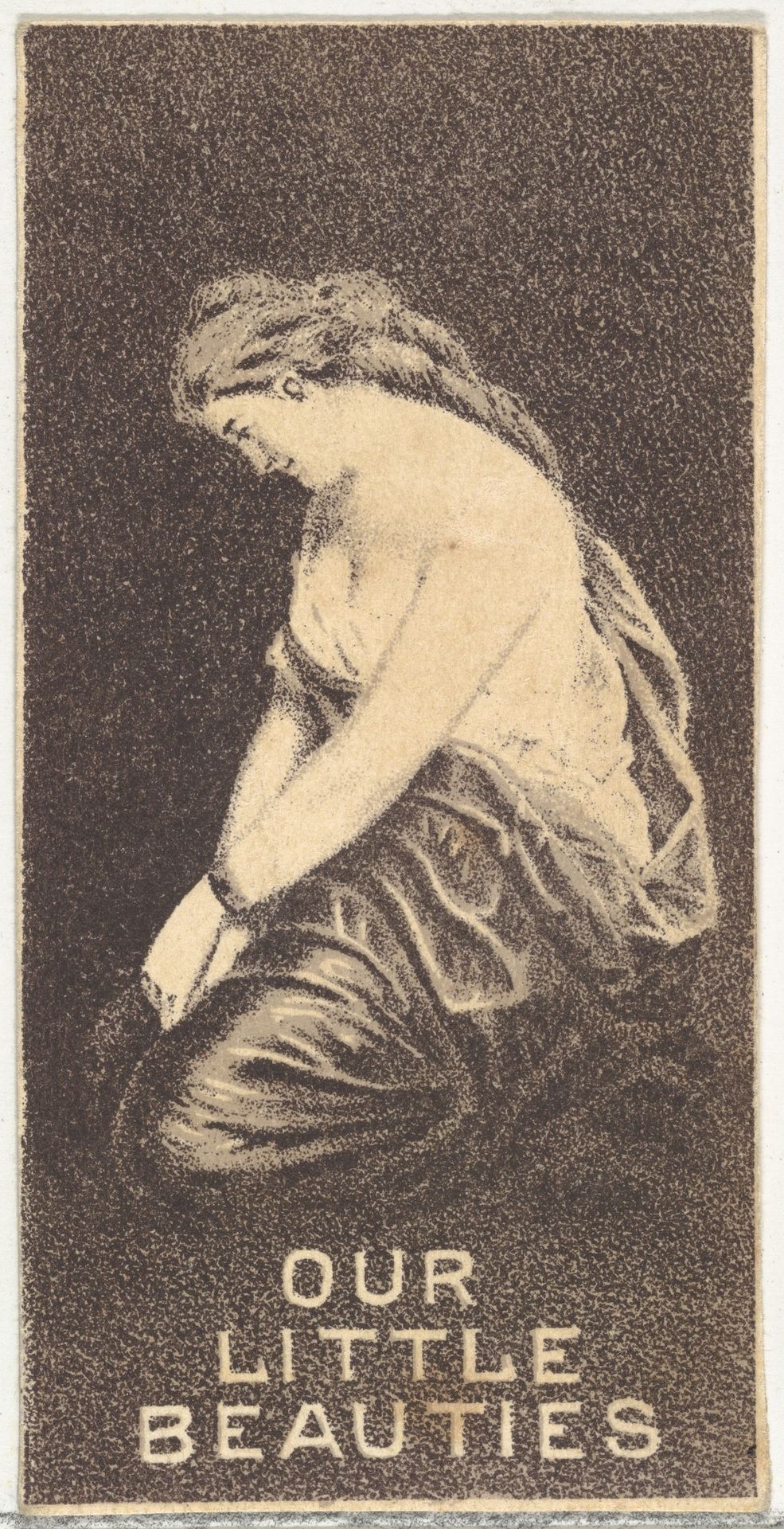 From the Actresses series (N57) promoting Our Little Beauties Cigarettes for Allen & Ginter brand tobacco products by Allen & Ginter