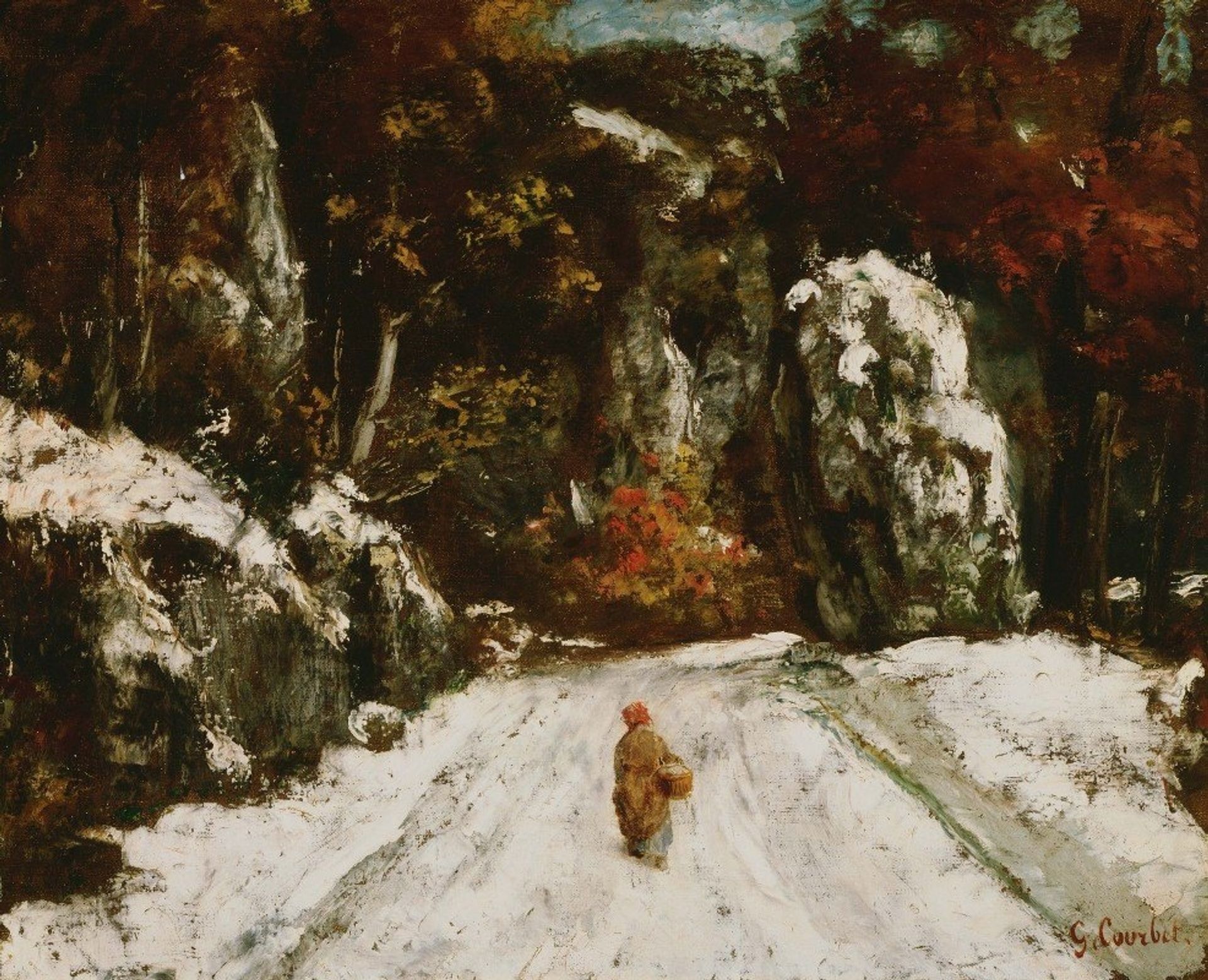 Winter in the Jura by Gustave Courbet