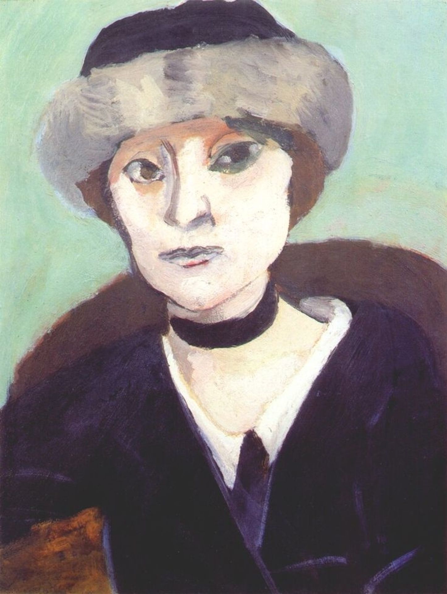 Marguerite in a Fur Hat by Henri Matisse