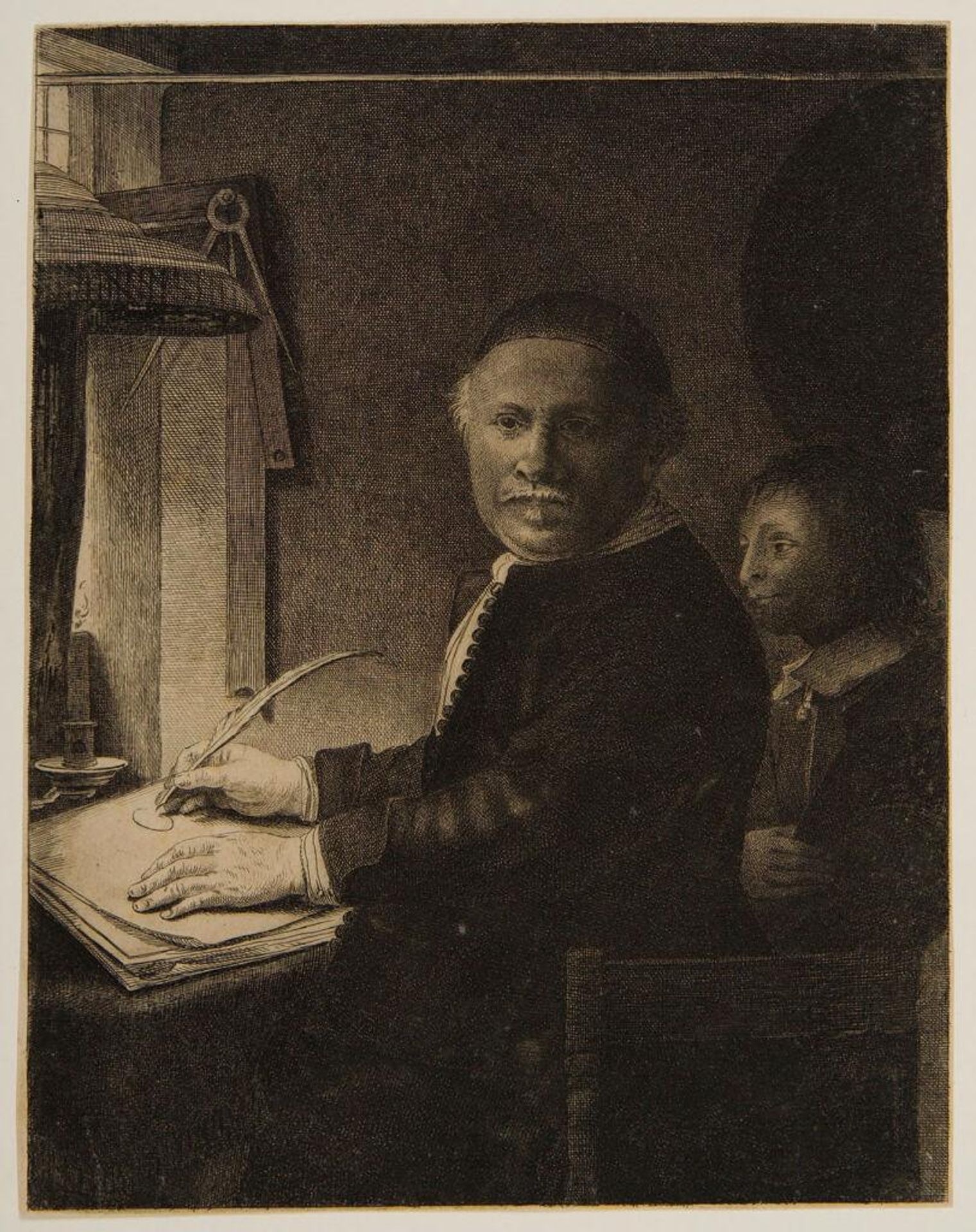 Lieven Willemz. van Coppenol, Writing Master: The Smaller Plate by Pierre François Basan