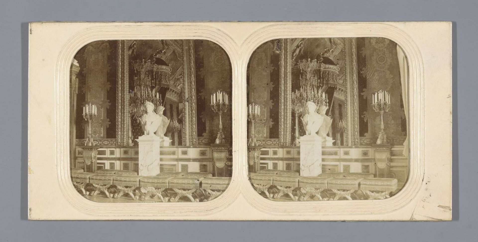 Interieur van de Troonzaal in het Palais des Tuileries, Parijs by Florent Grau