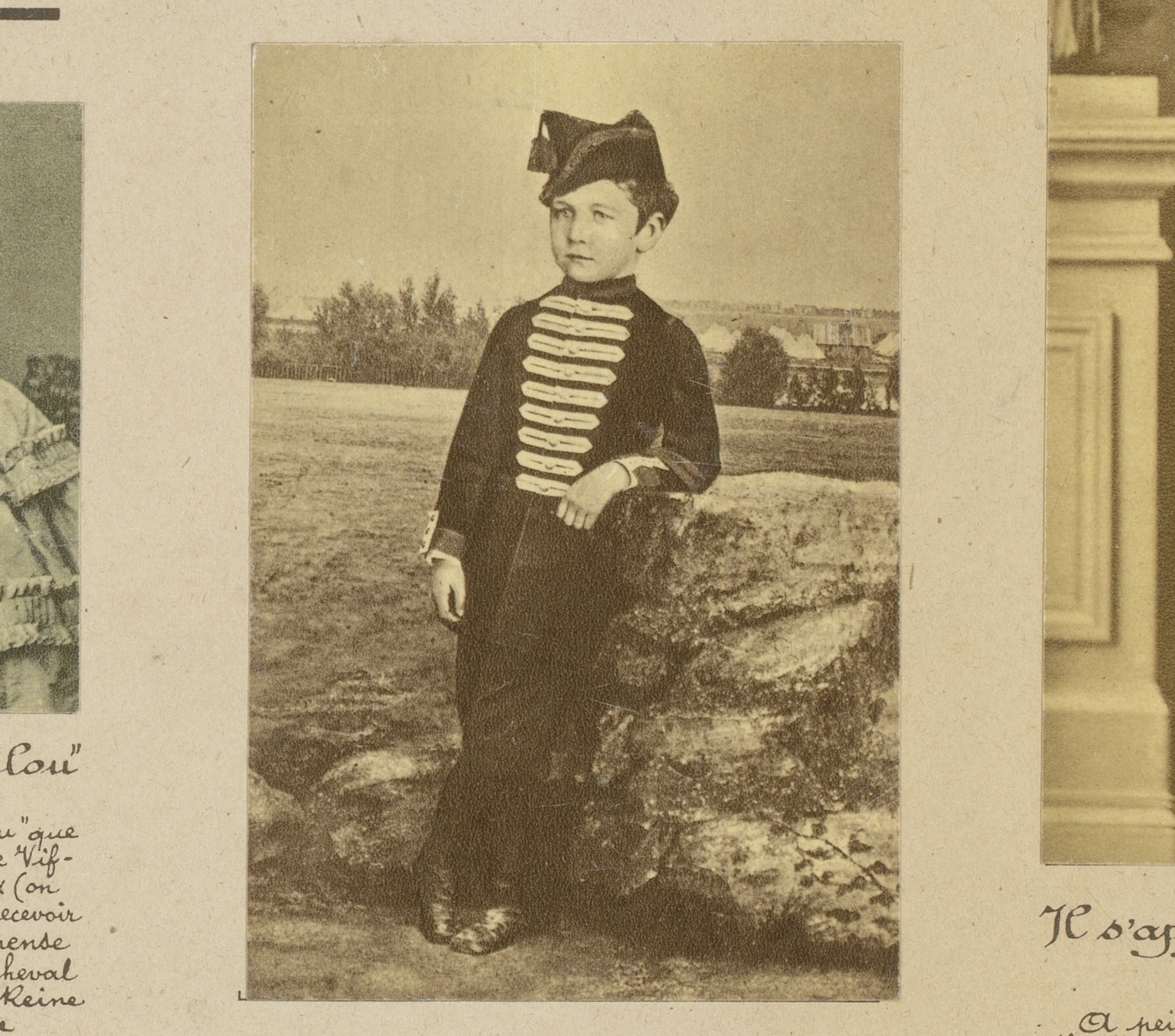 Napoleon Eugène Lodewijk Bonaparte in Camp de Châlons nabij Châlons-en-Champagne by Anonymous