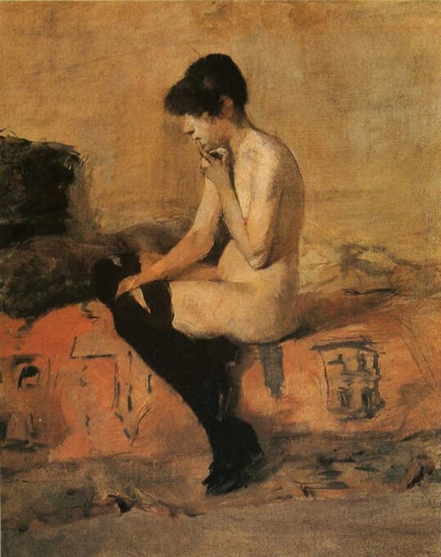 Study of a Nude by Henri de Toulouse-Lautrec