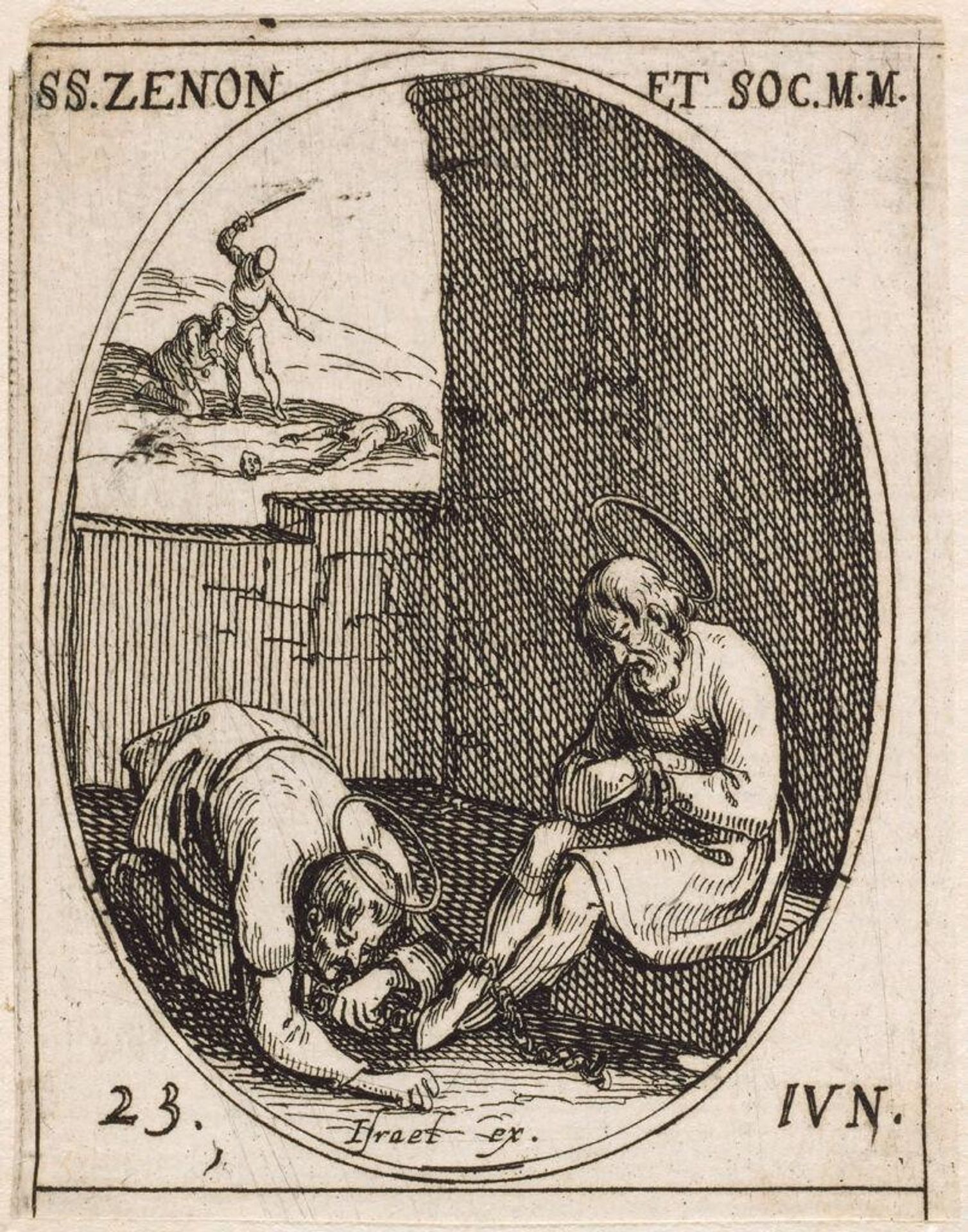 Saint Zenon and His Companions by Jacques Callot