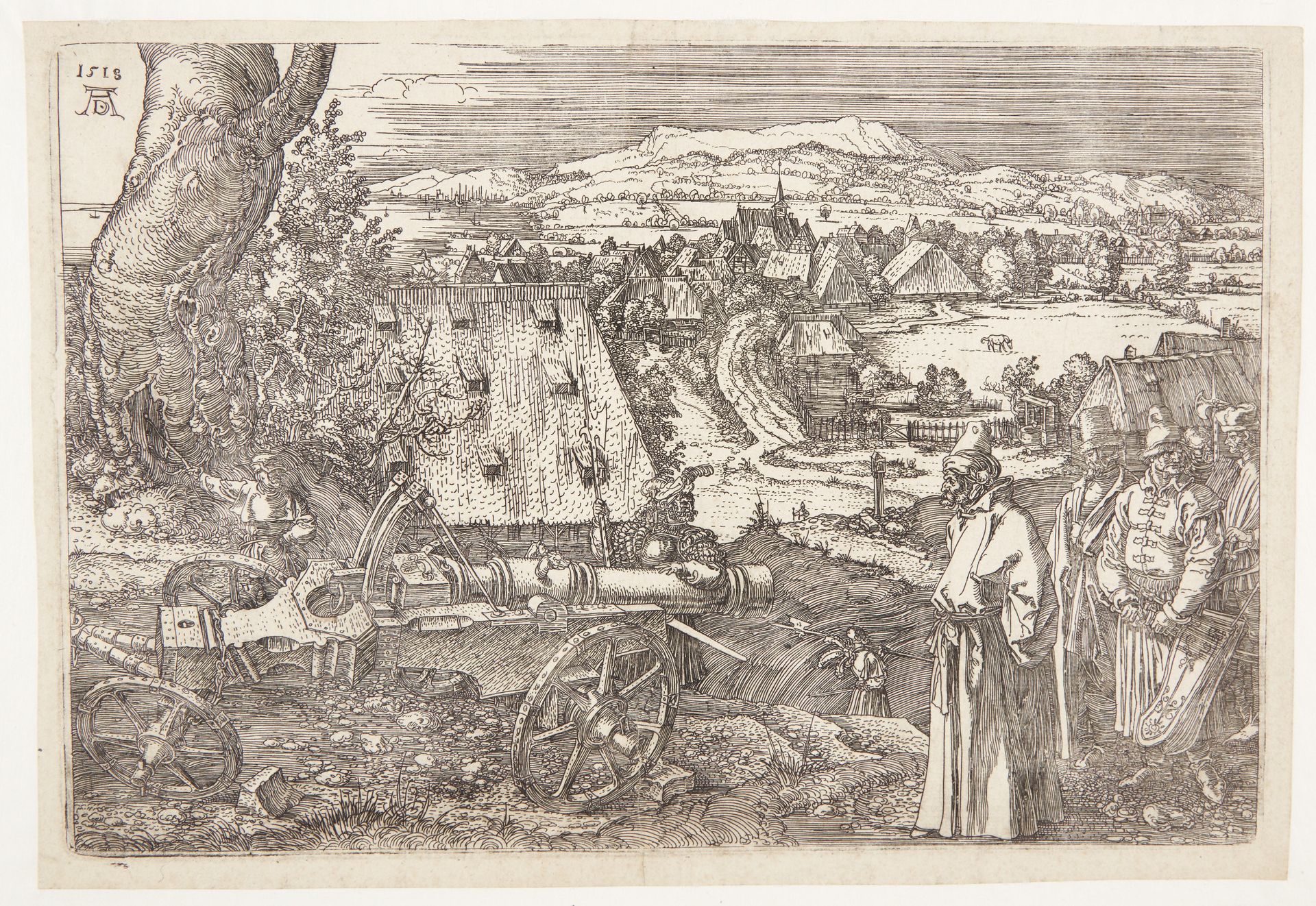 Landscape with canon by Albrecht Dürer