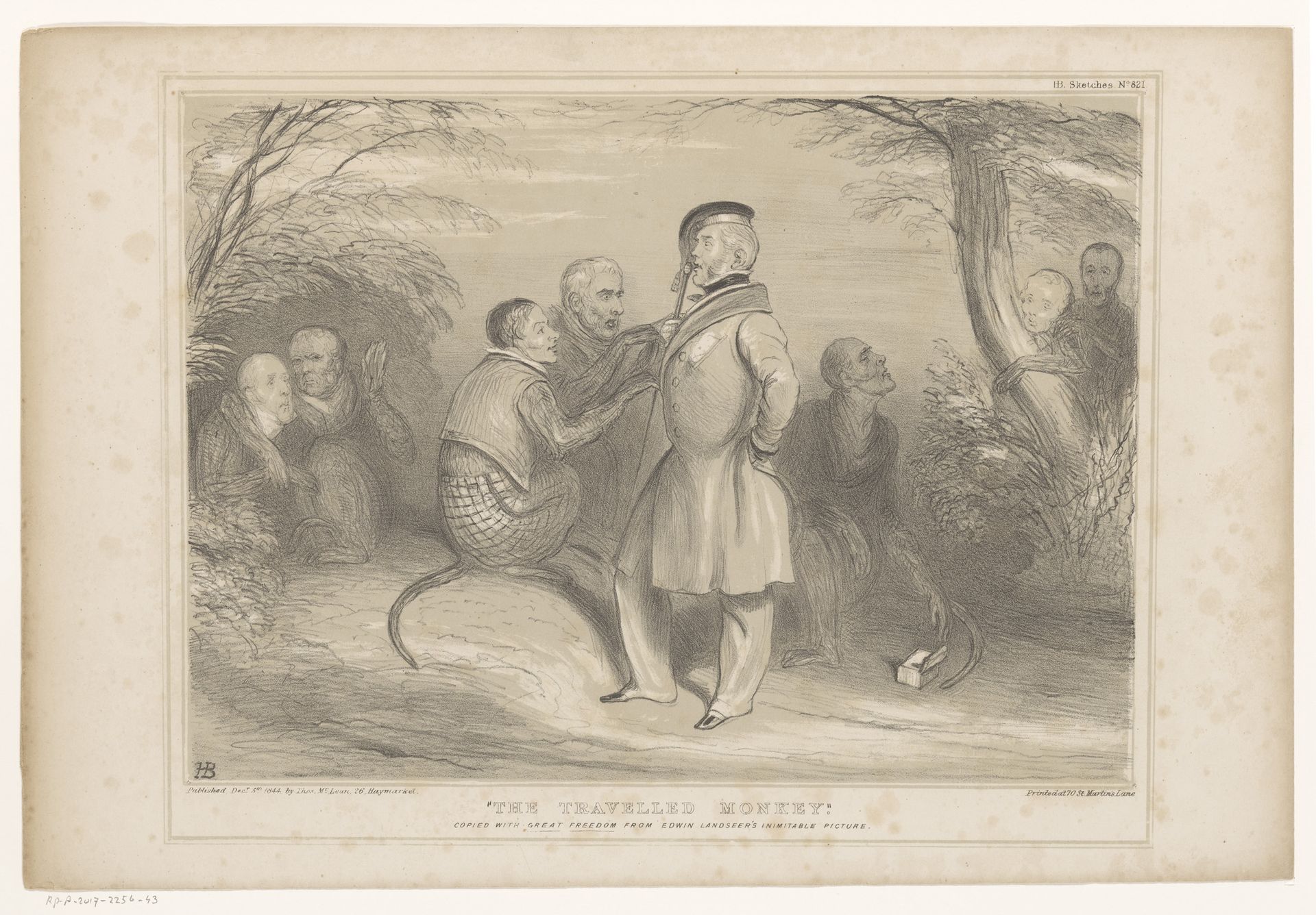 Lord Palmerston in het land van de apen by John Doyle