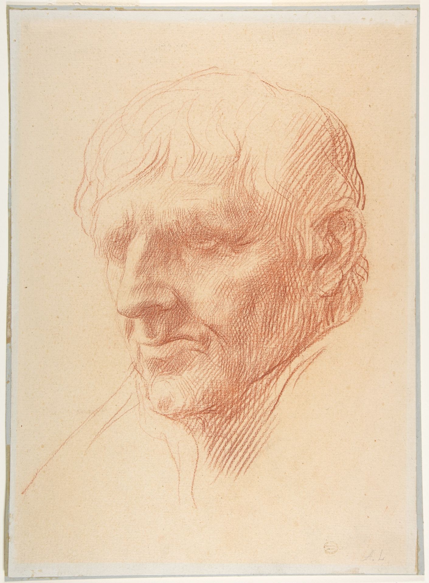 Head of a Man by Alphonse Legros